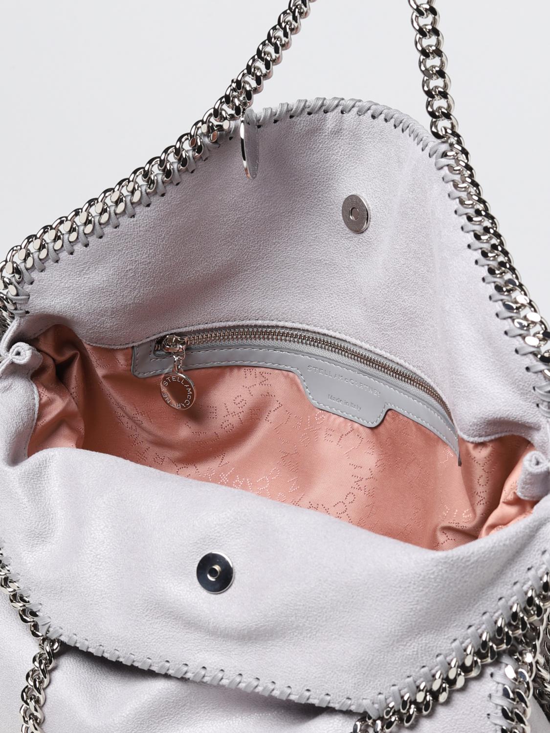 STELLA MCCARTNEY BORSA TOTE: Borsa Tote Falabella Stella McCartney in pelle sintetica, Grigio - Img 4