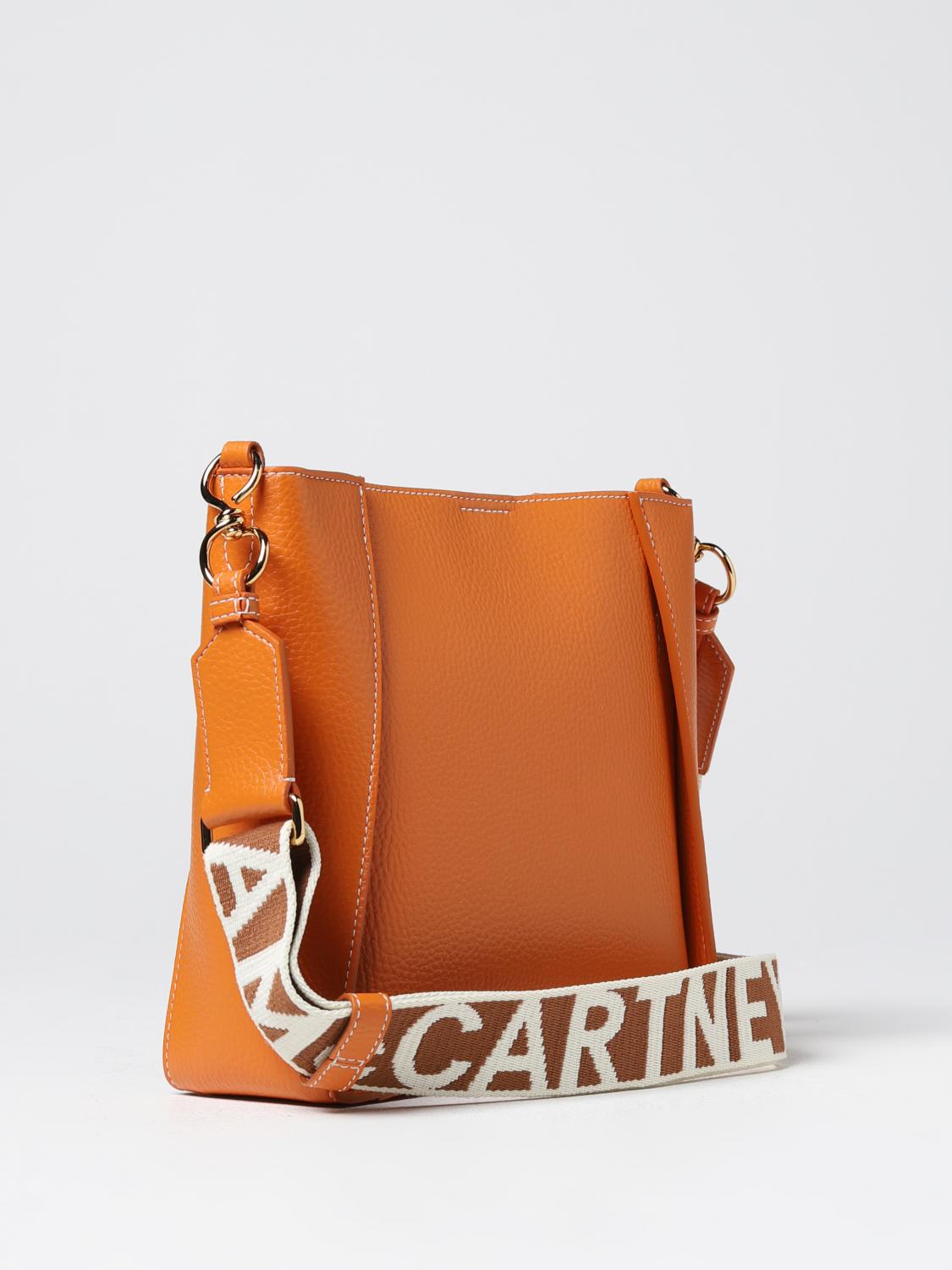 STELLA MCCARTNEY BORSA A TRACOLLA: Borsa Stella McCartney in pelle sintetica martellata, Arancione - Img 2
