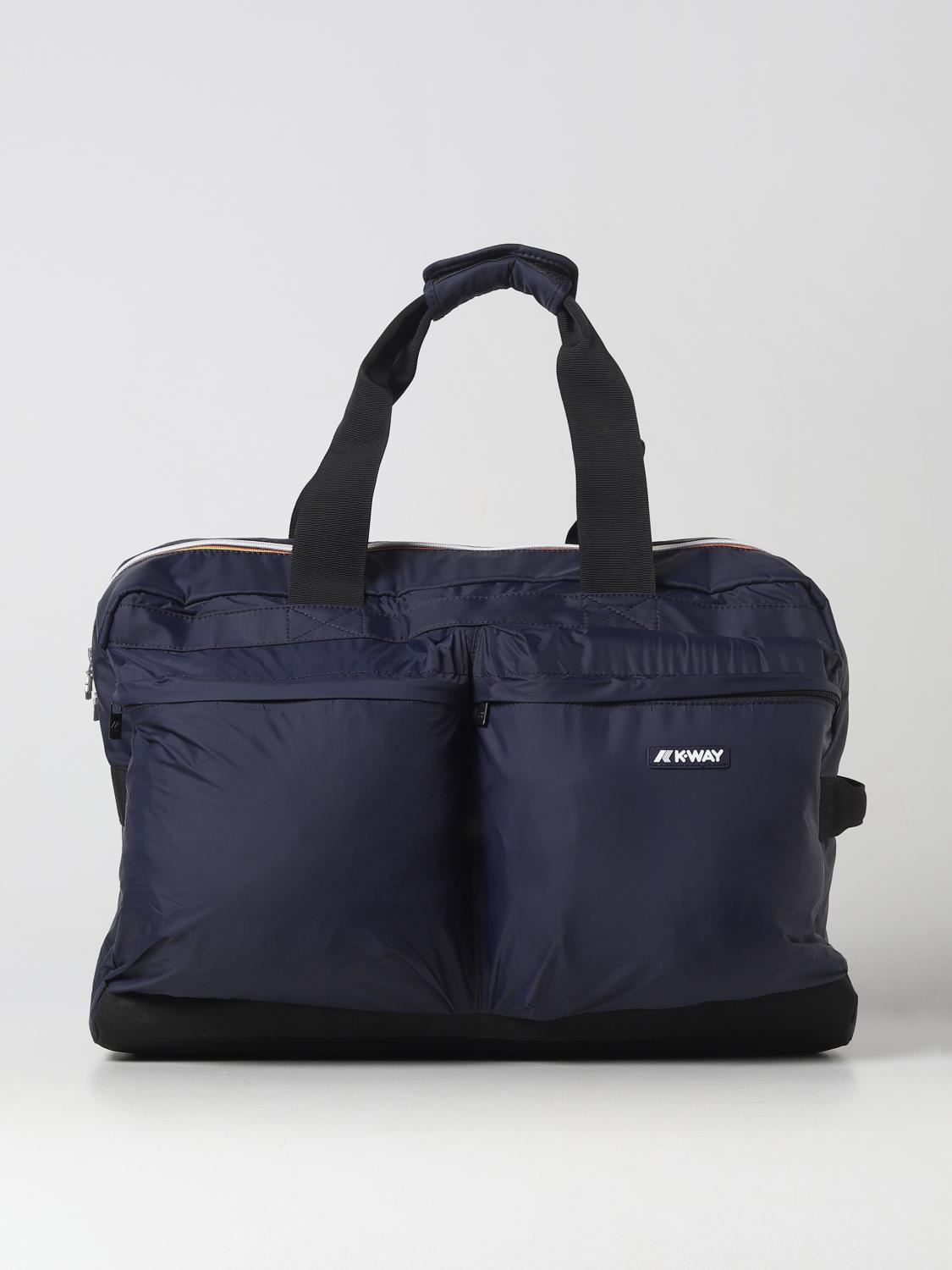 K-WAY TRAVEL BAG: Bags men K-way, Blue - Img 1