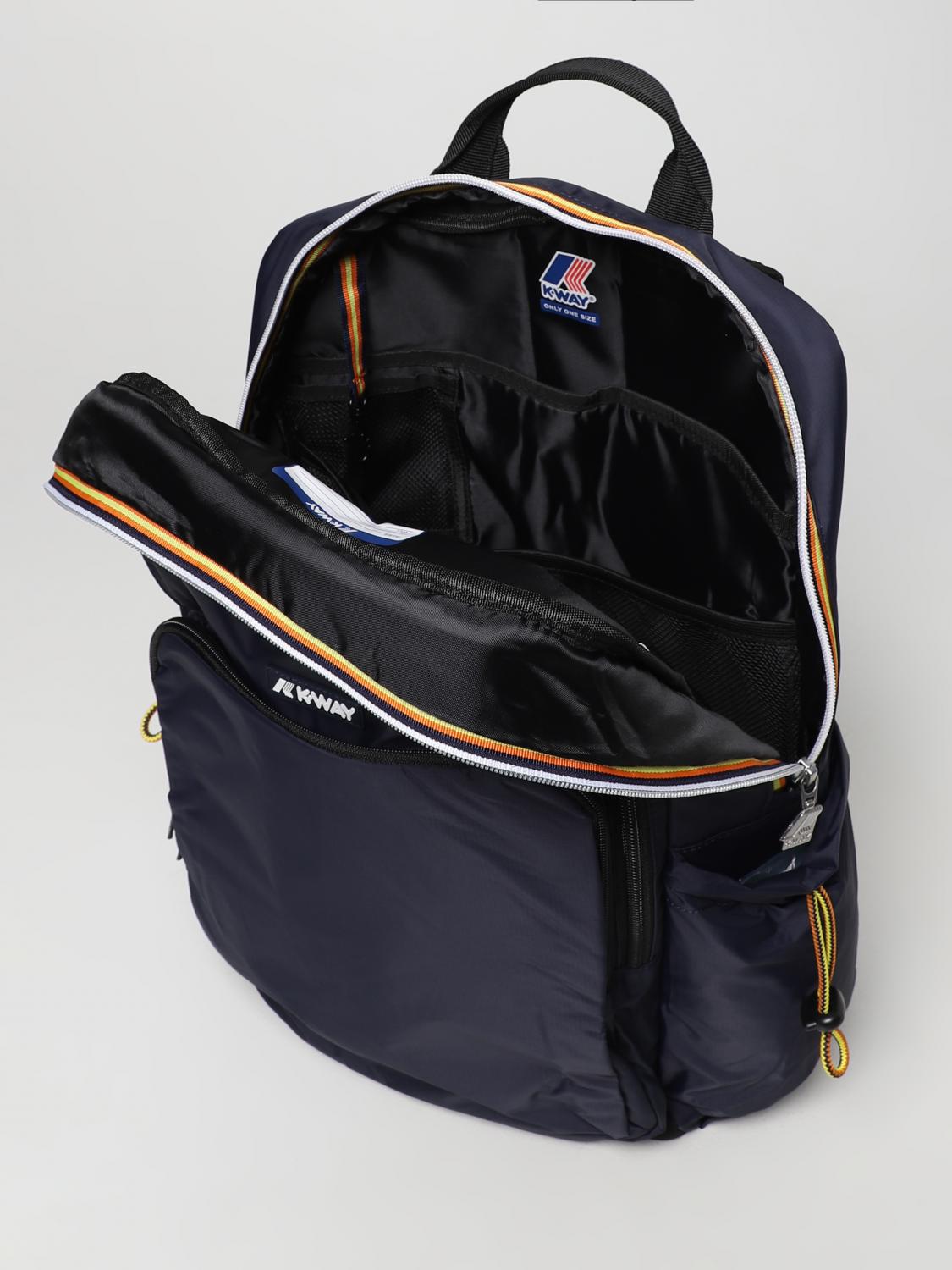 K-WAY ZAINO: Zaino K-Way in nylon, Blue - Img 4