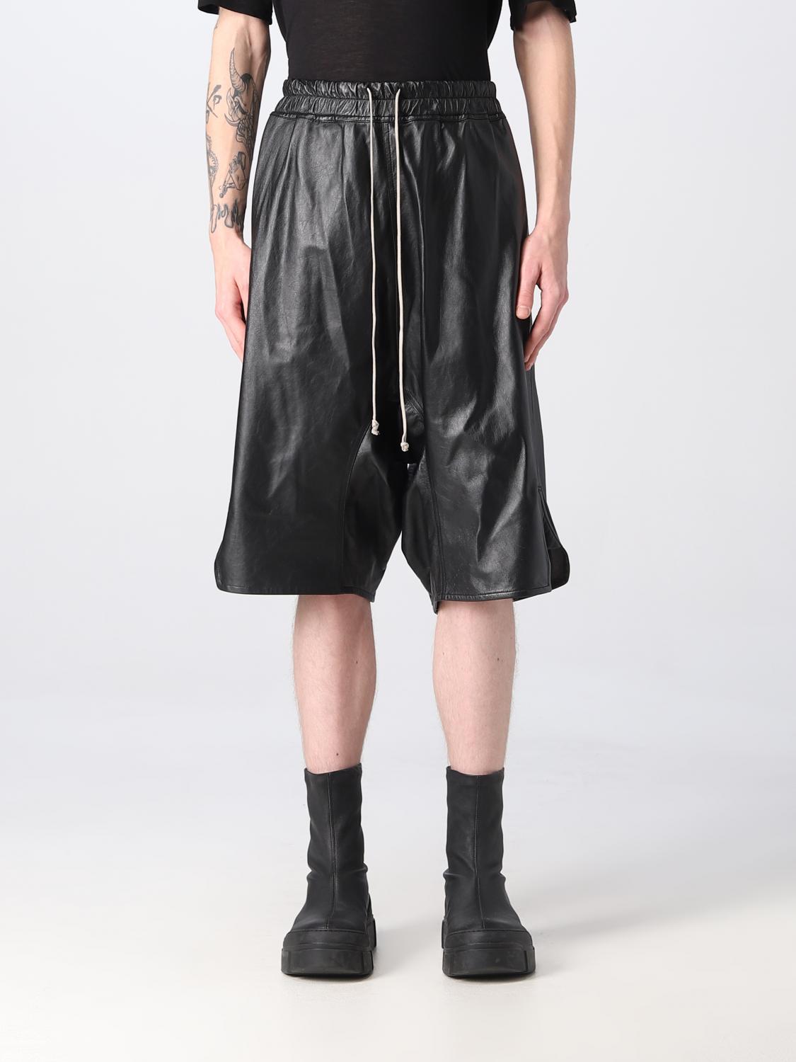 RICK OWENS 短裤: 短裤 男士 Rick Owens, 黑色 - Img 1