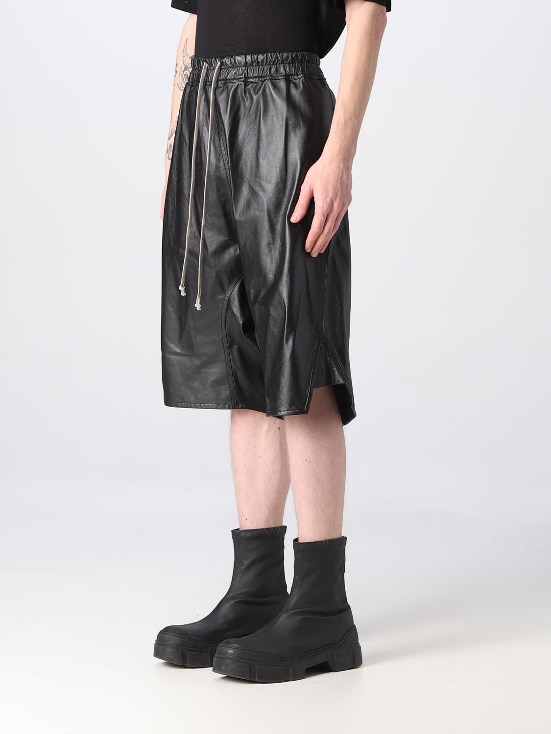 RICK OWENS 短裤: 短裤 男士 Rick Owens, 黑色 - Img 4
