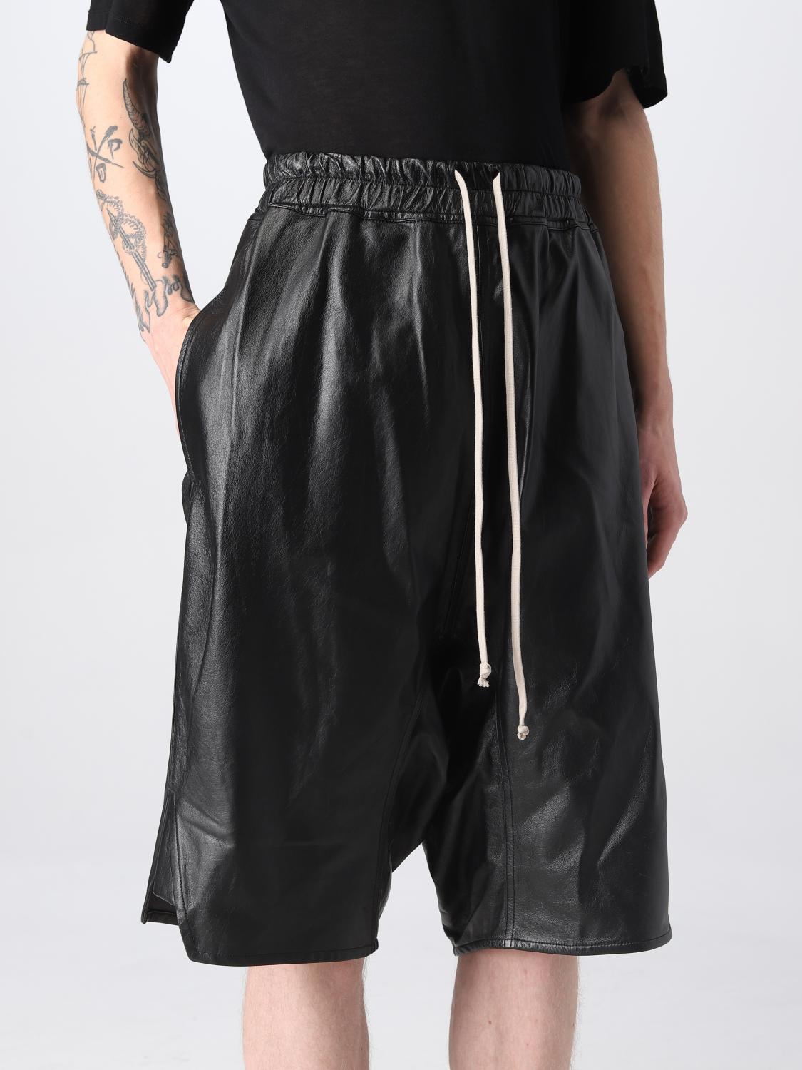 RICK OWENS 短裤: 短裤 男士 Rick Owens, 黑色 - Img 5