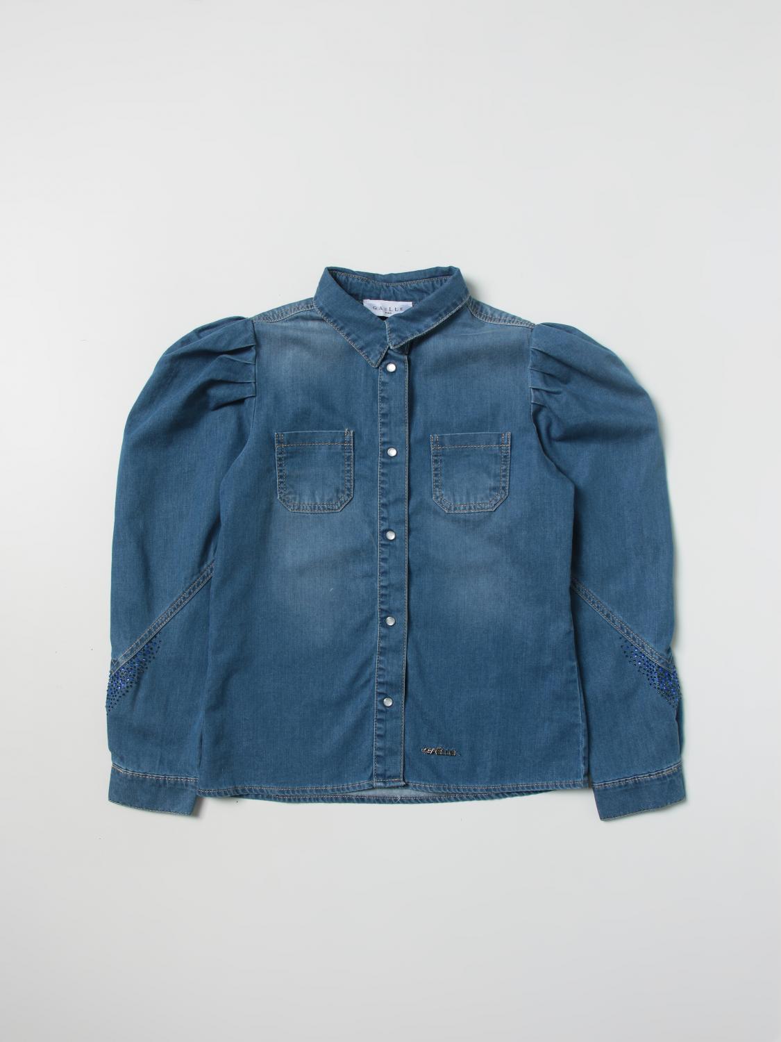 GAËLLE PARIS CAMISA: Camisa niños GaËlle Paris, Azul Oscuro - Img 1