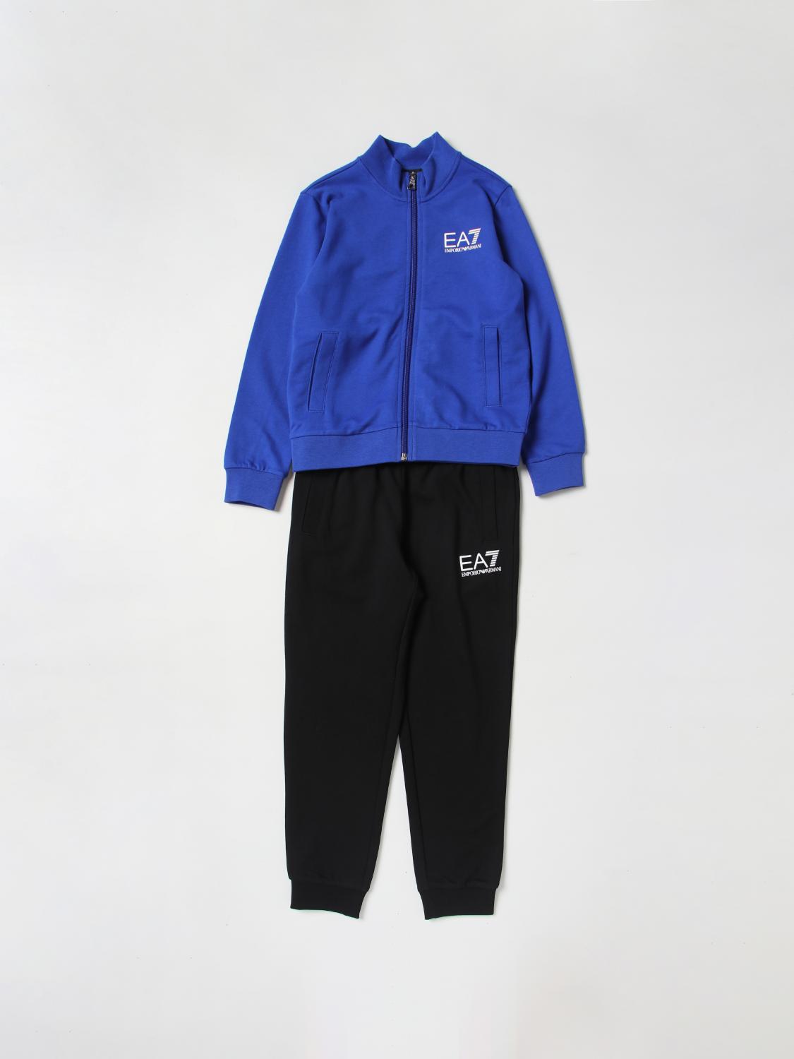 EA7 KLEIDUNGSSET: Hose kinder Ea7, Blau 1 - Img 1