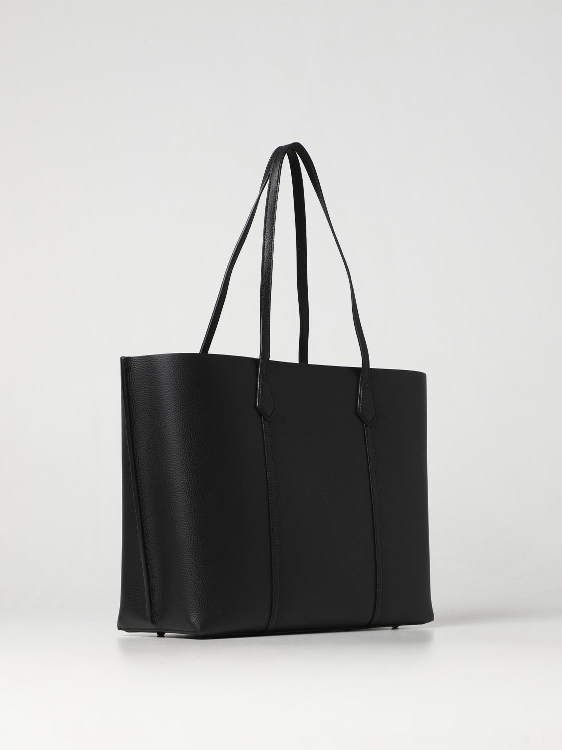 TORY BURCH TOTE BAG: Tory Burch Perry bag in grained leather, Black - Img 2
