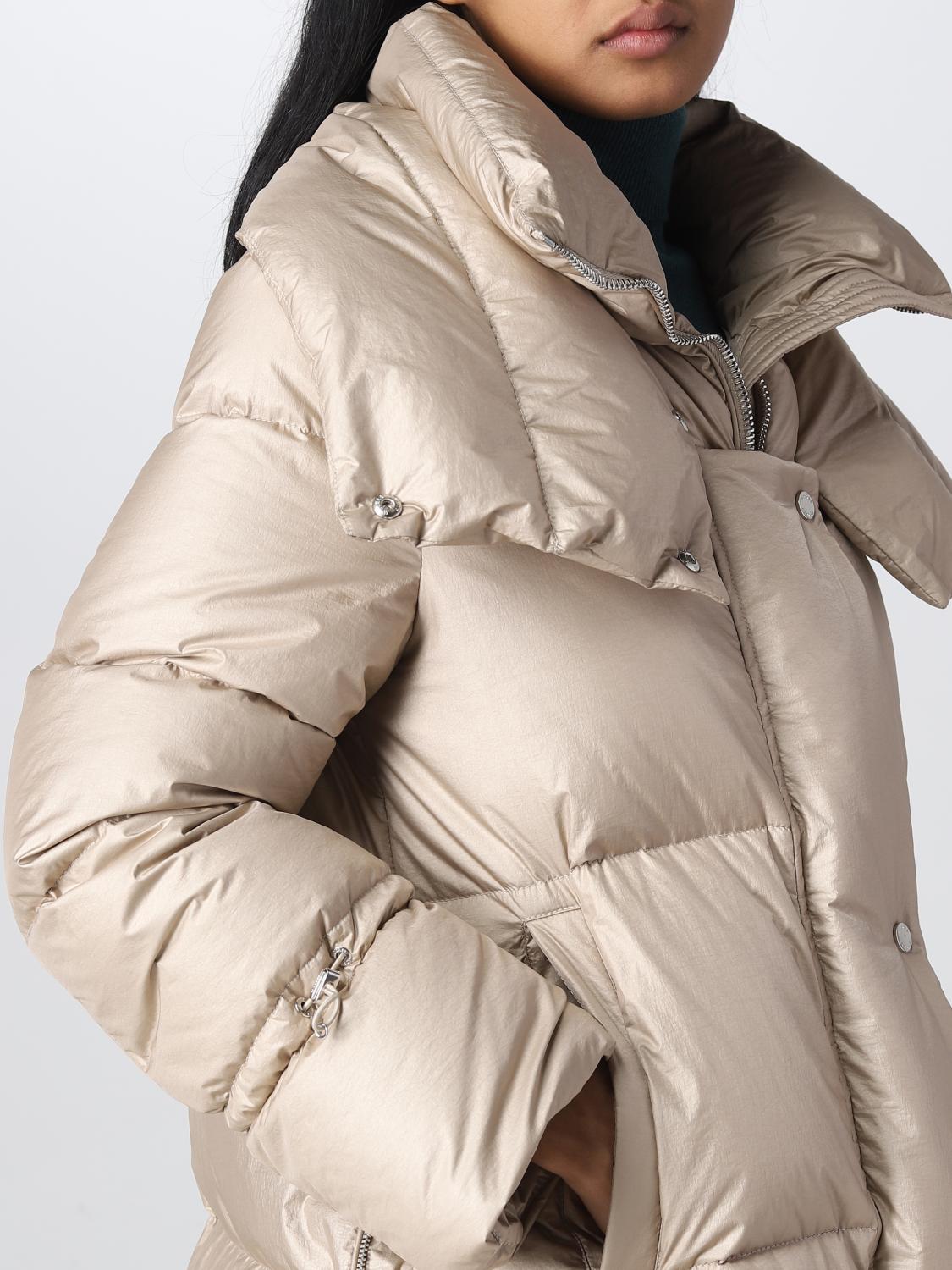 アウターその他 MOORER Women Outer MODGI100838STPU0574 Beige Women's Luxury Jackets - Leather, Denim, Wool | MooRER®