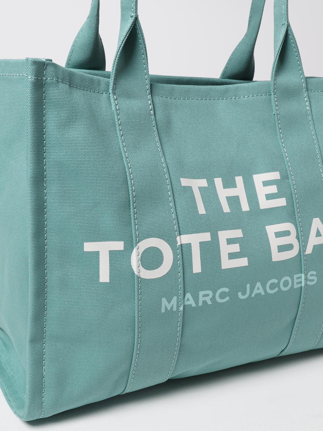 MARC JACOBS BORSA TOTE: Borsa The Large Tote Bag Marc Jacobs in canvas di cotone , Verde - Img 3