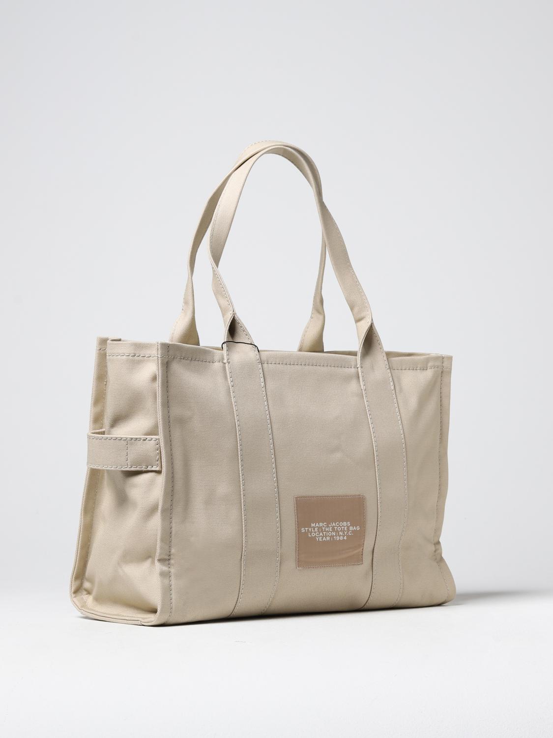 MARC JACOBS BORSA TOTE: Borsa The Large Tote Bag Marc Jacobs in canvas di cotone , Beige - Img 2