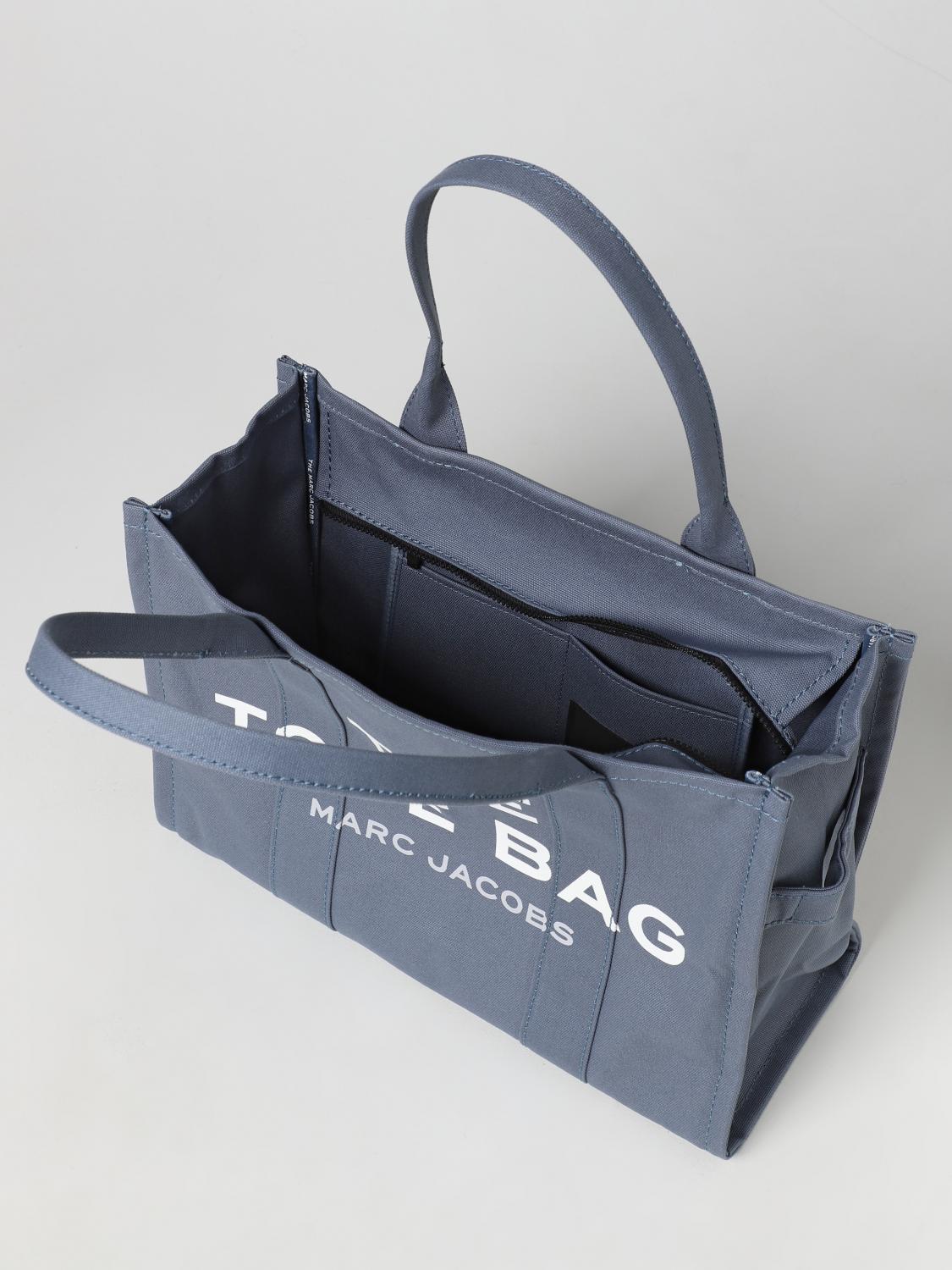 MARC JACOBS BORSA TOTE: Borsa The Large Tote Bag Marc Jacobs in canvas di cotone , Avion - Img 3