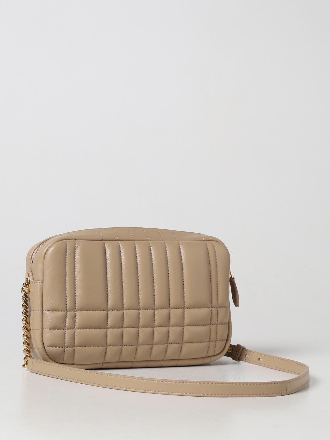 BURBERRY BORSA A TRACOLLA: Borsa Lola Burberry in nappa trapuntata, Beige - Img 3