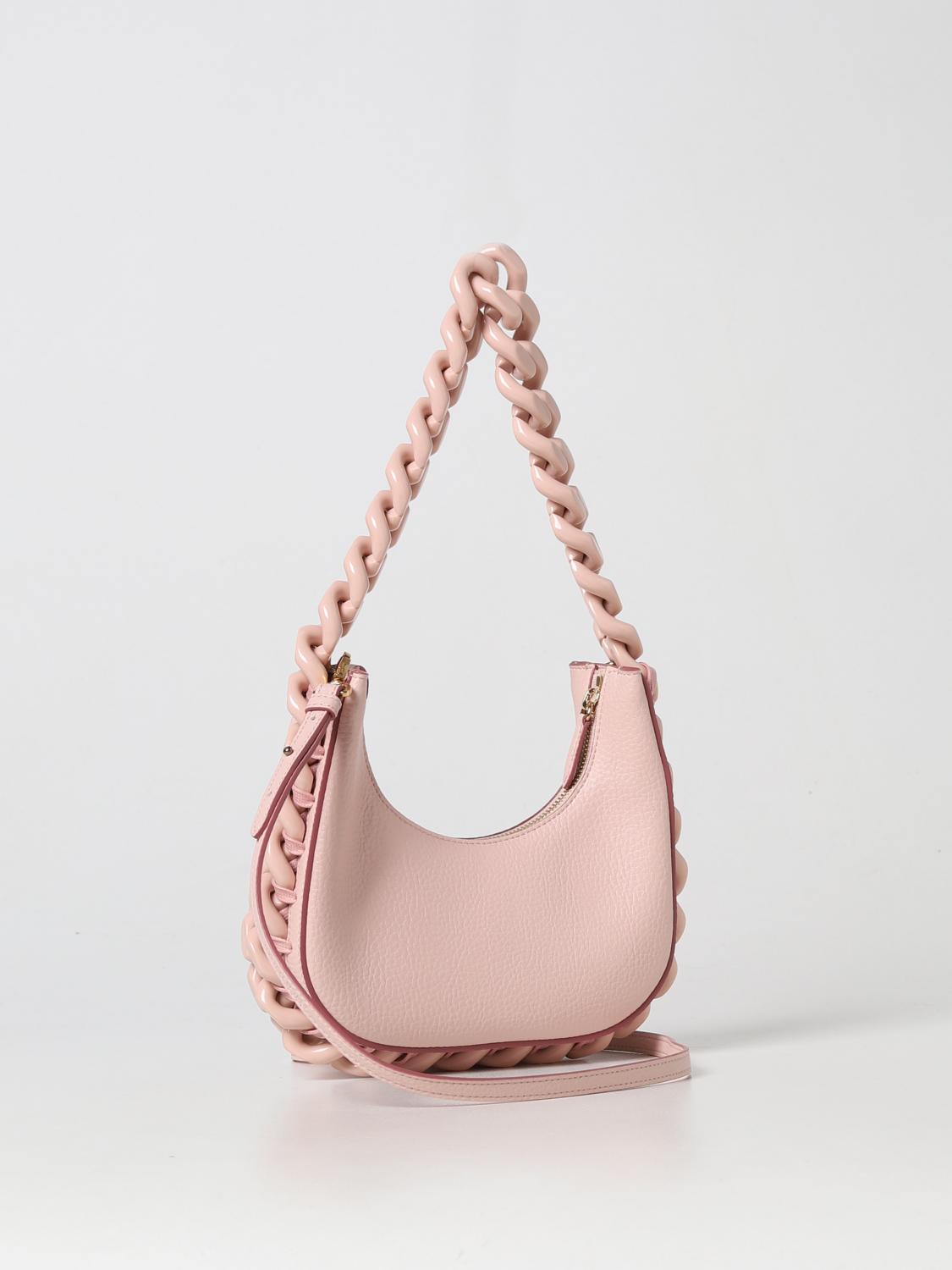 Stella McCartney bag in textured synthetic leather - Pink