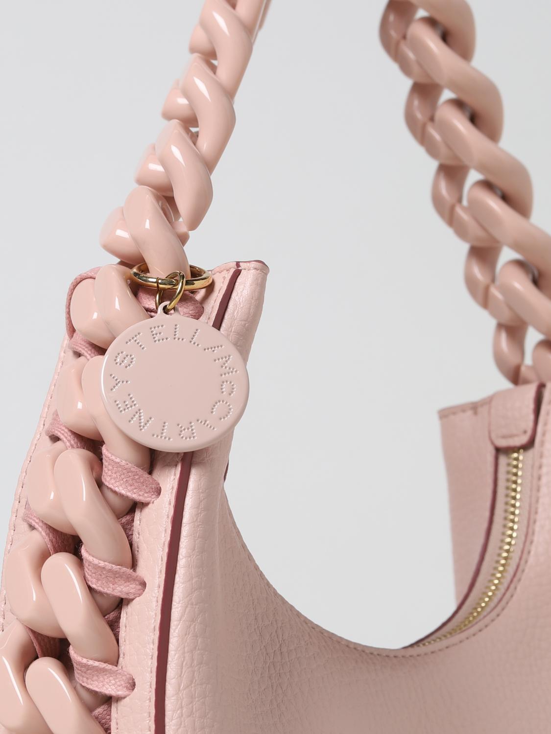Stella McCartney bag in textured synthetic leather - Pink