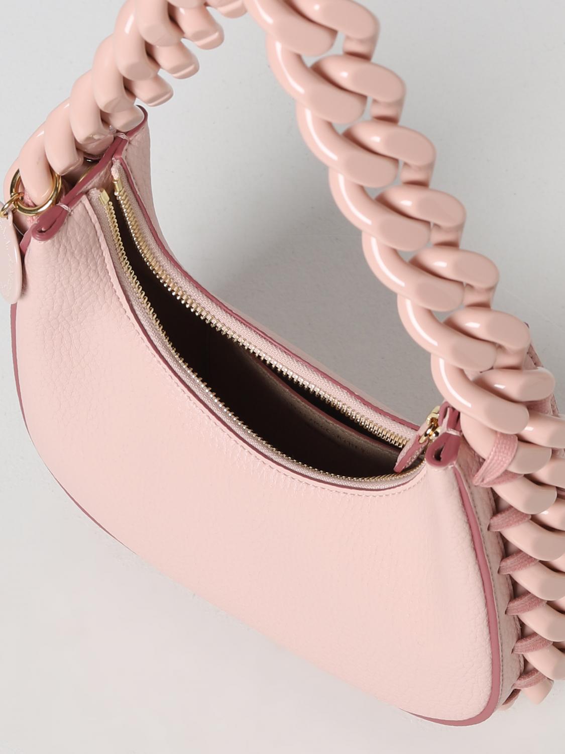 Stella McCartney bag in textured synthetic leather - Pink