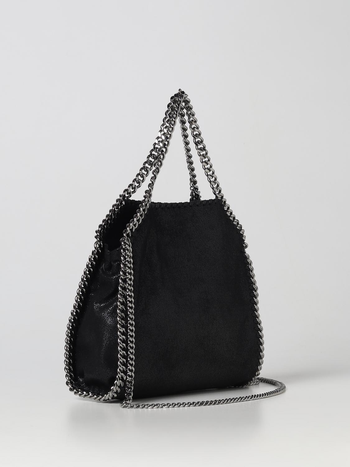 STELLA MCCARTNEY BORSA A MANO: Borsa Falabella Stella McCartney in pelle sintetica bottalata, Nero - Img 2