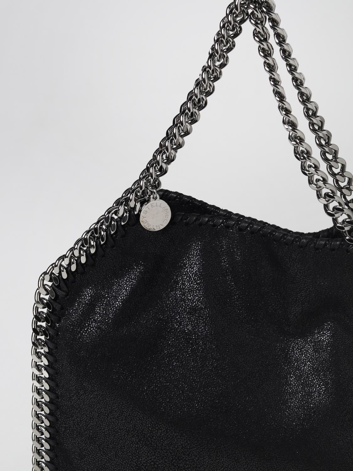 STELLA MCCARTNEY BORSA A MANO: Borsa Falabella Stella McCartney in pelle sintetica bottalata, Nero - Img 3