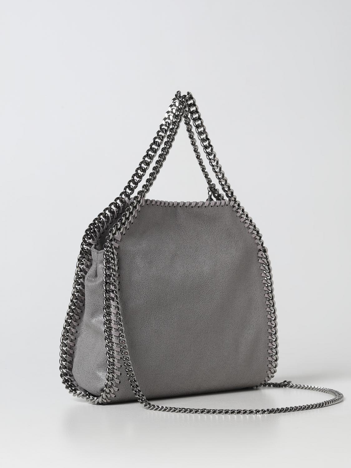 STELLA MCCARTNEY BORSA A MANO: Borsa Falabella Stella McCartney in pelle sintetica bottalata, Grigio - Img 2
