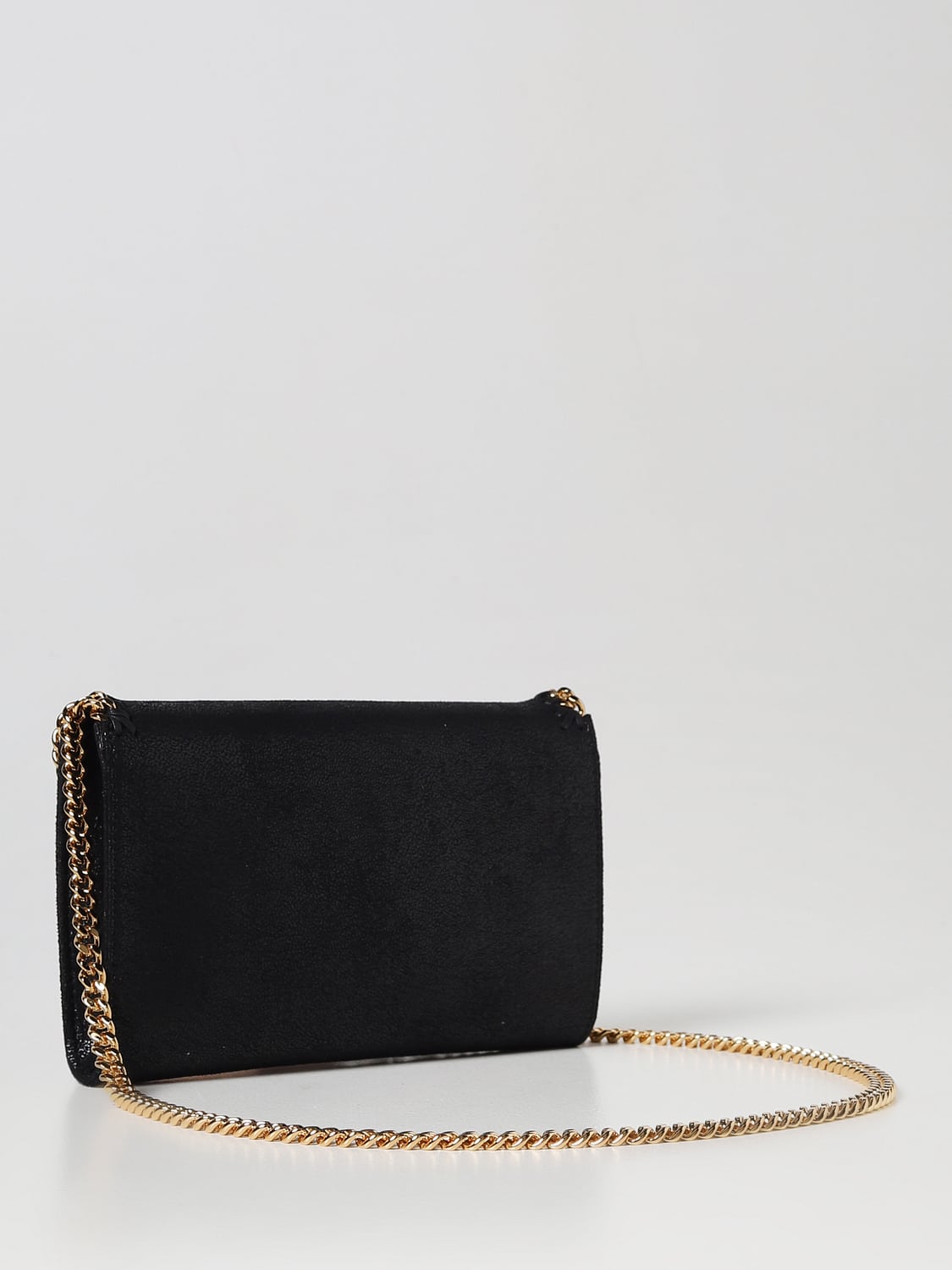STELLA MCCARTNEY MINI BAG: Stella McCartney Mini Falabella bag in cracklè synthetic leather, Black - Img 2