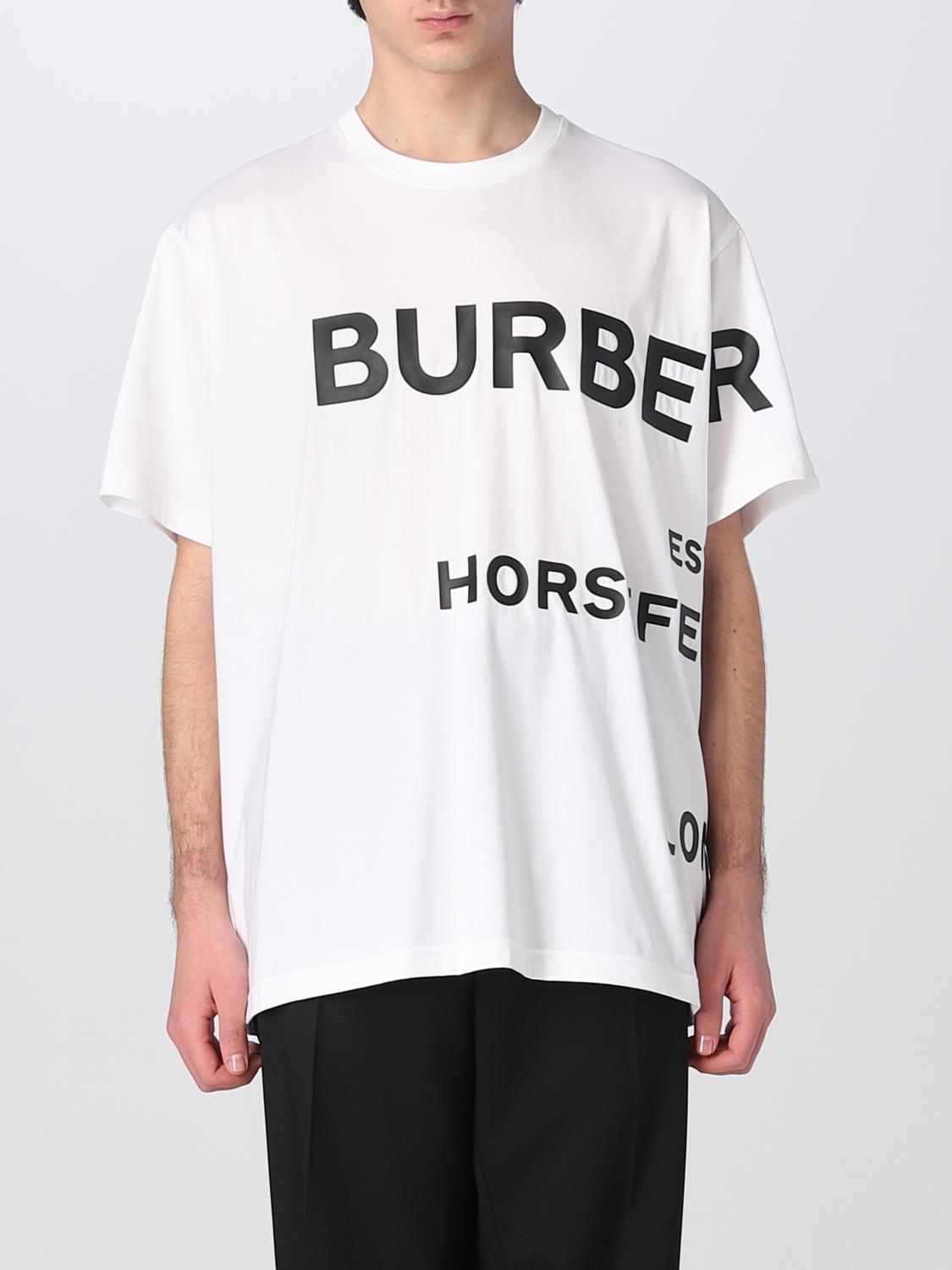 BURBERRY T-SHIRT: Burberry cotton T-shirt, White - Img 1