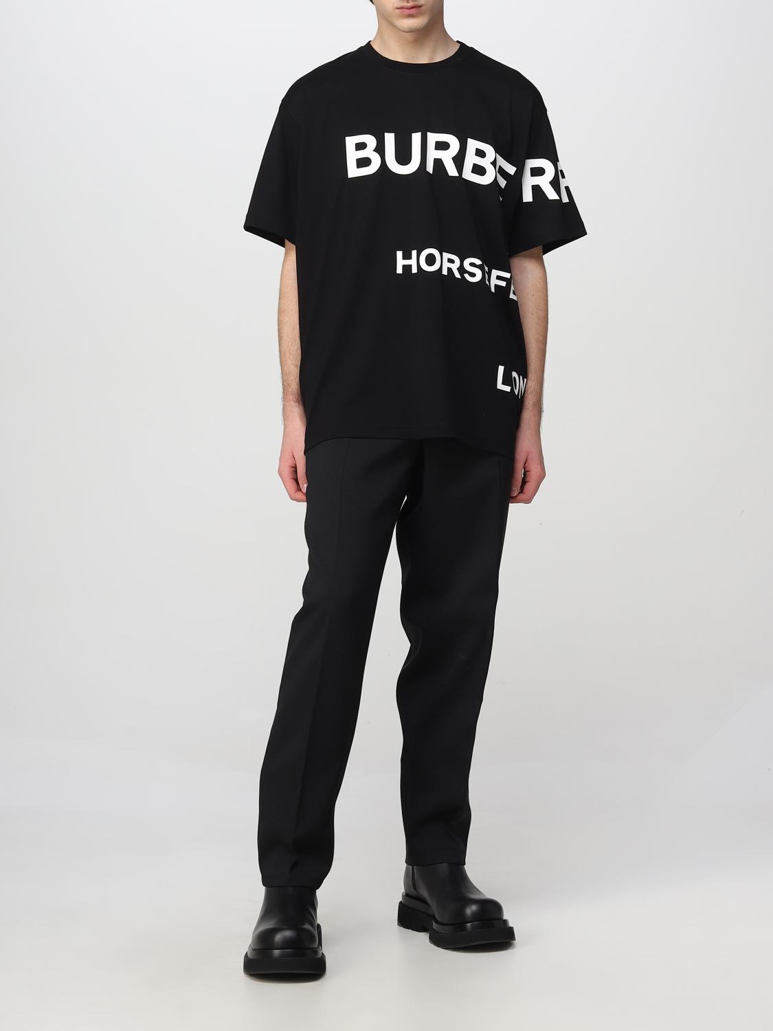 BURBERRY T-SHIRT: Burberry cotton T-shirt, Black - Img 2