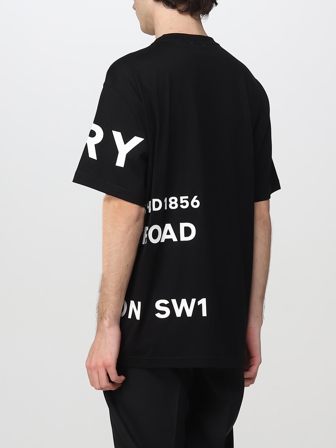 BURBERRY T-SHIRT: Burberry cotton T-shirt, Black - Img 3