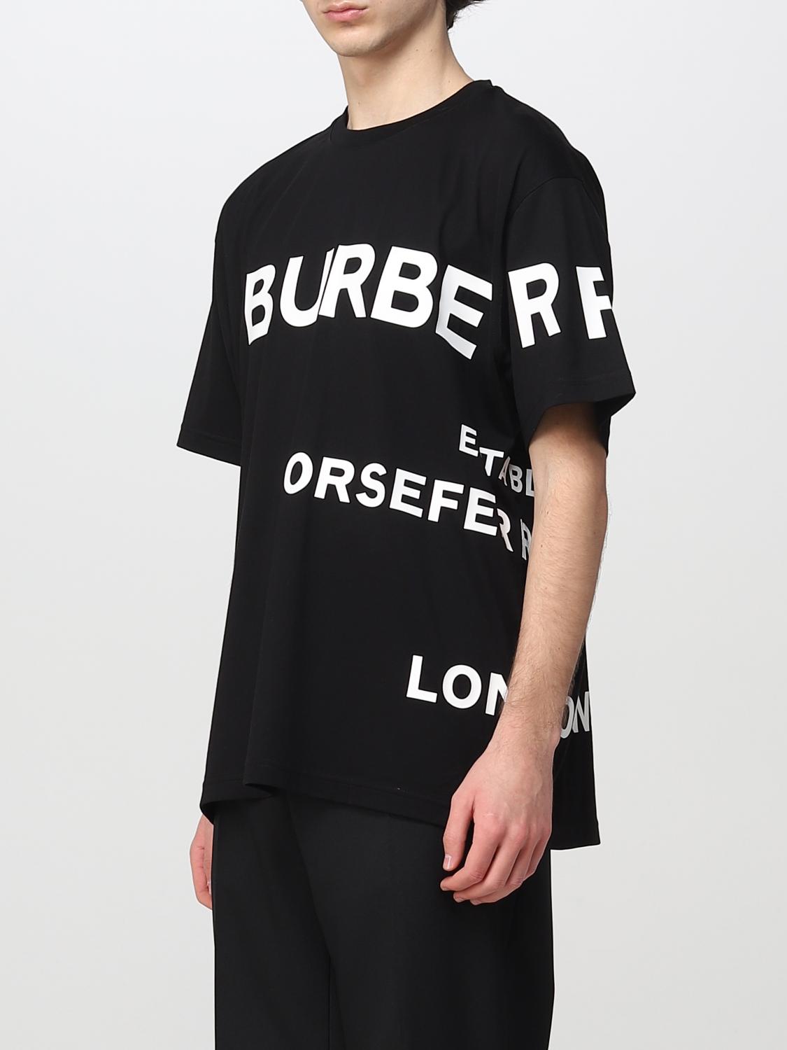 BURBERRY T-SHIRT: Burberry cotton T-shirt, Black - Img 4