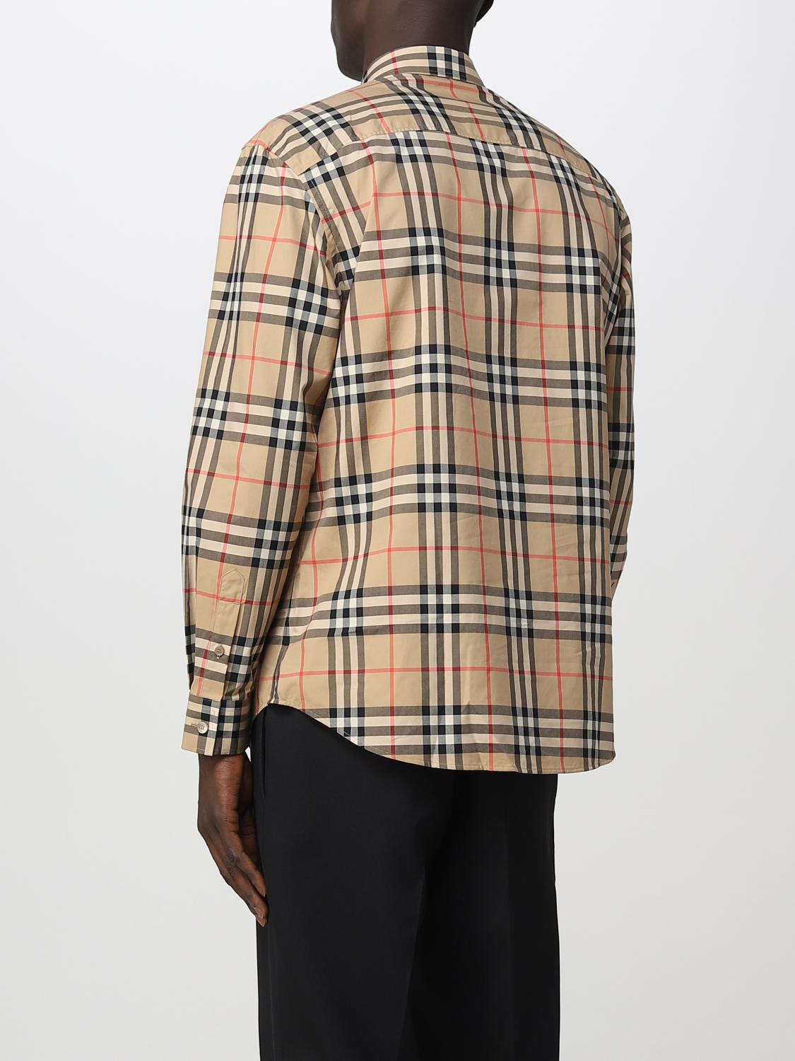 BURBERRY SHIRT: Shirt men Burberry, Beige - Img 3
