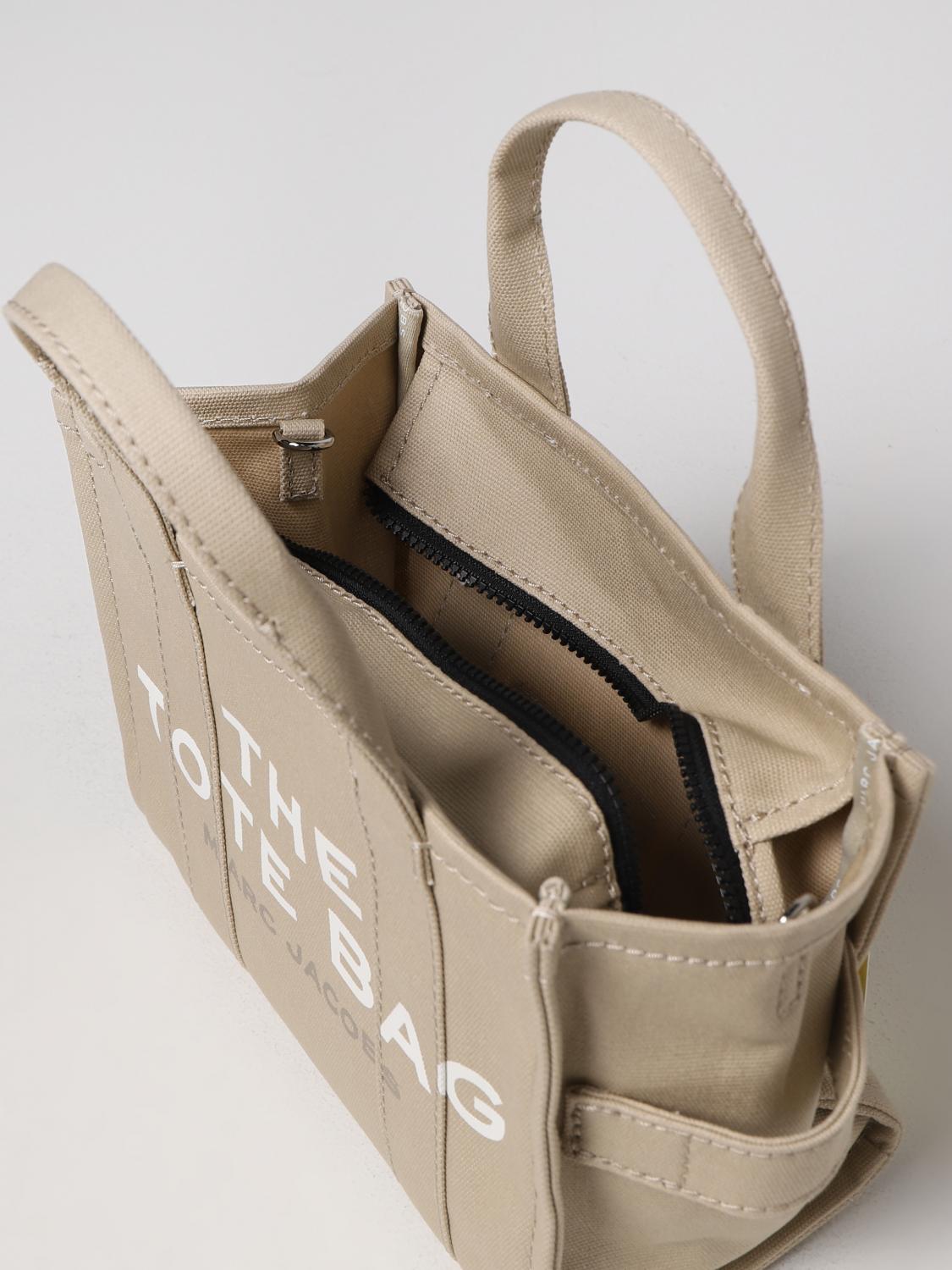 MARC JACOBS BORSA A MANO: Borsa The Tote Bag Marc Jacobs in nylon, Beige - Img 3