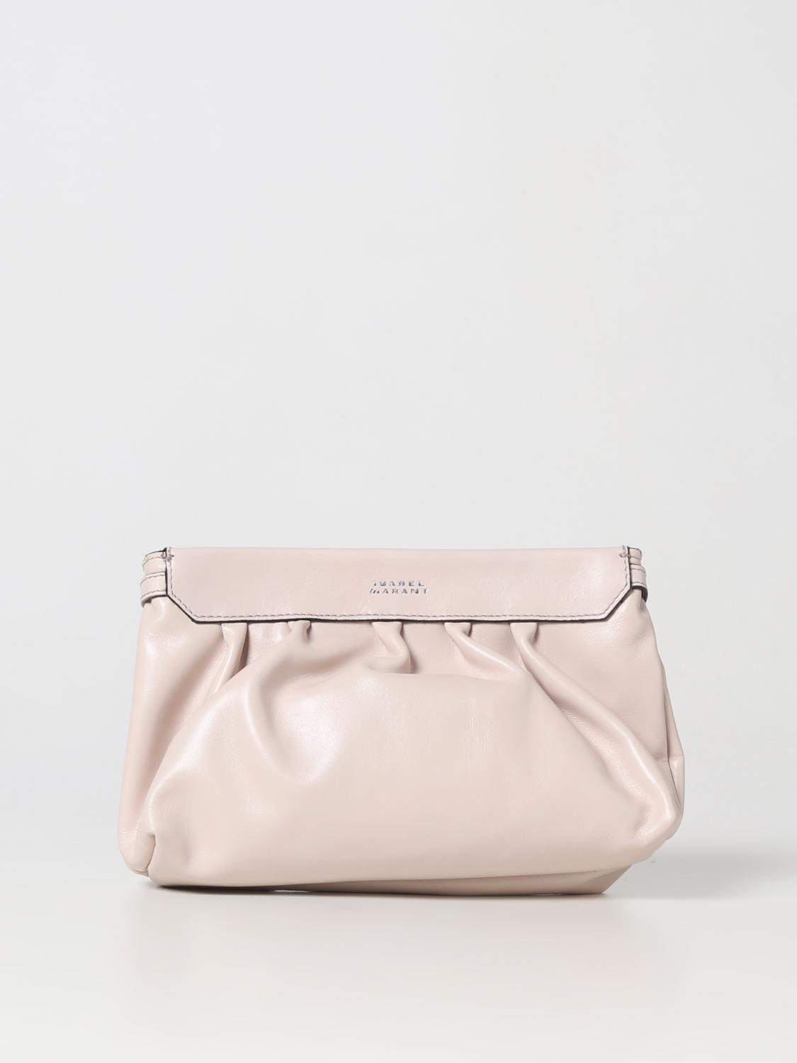 ISABEL MARANT BORSA MINI: Pochette Luzes Isabel Marant in pelle, Rosa - Img 1