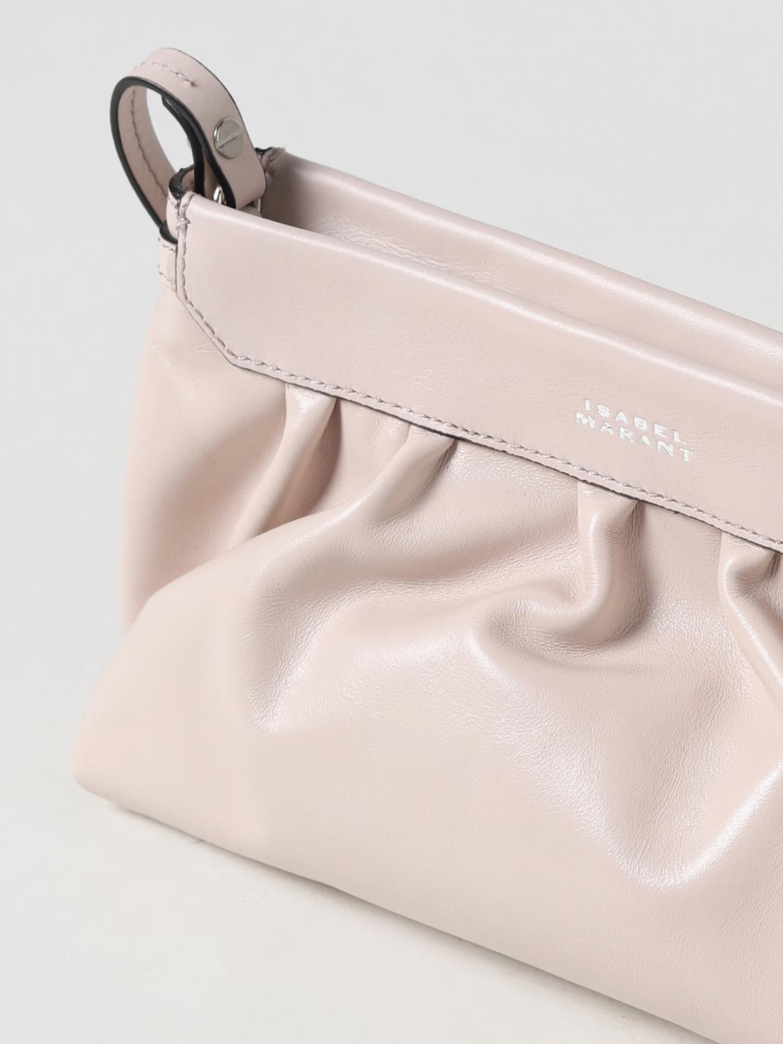 ISABEL MARANT BORSA MINI: Pochette Luzes Isabel Marant in pelle, Rosa - Img 3