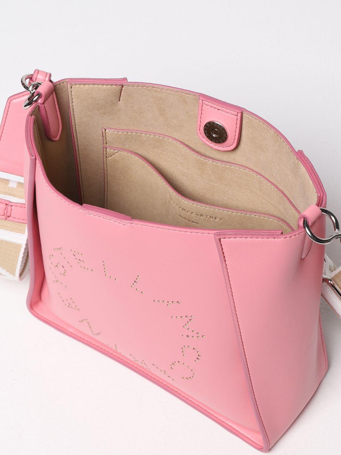 STELLA MCCARTNEY BORSA A SPALLA: Borsa Stella McCartney in pelle sintetica, Rosa - Img 4