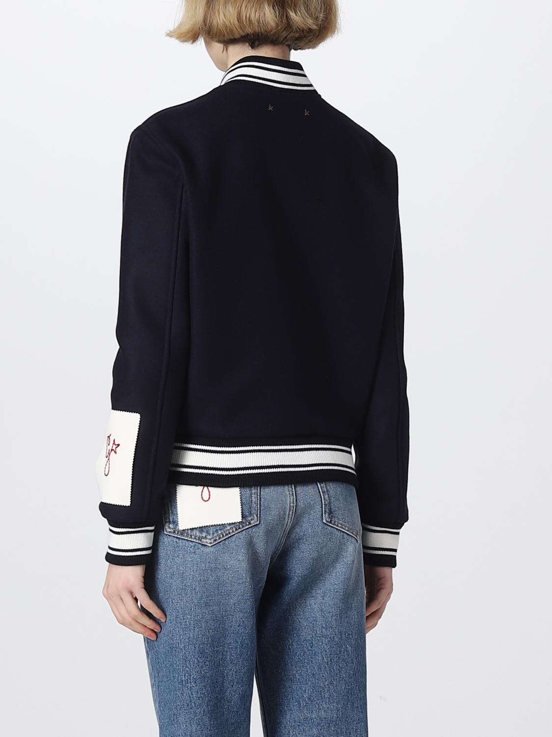 GOLDEN GOOSE GIACCA: Bomber Golden Goose in misto lana, Blue - Img 3