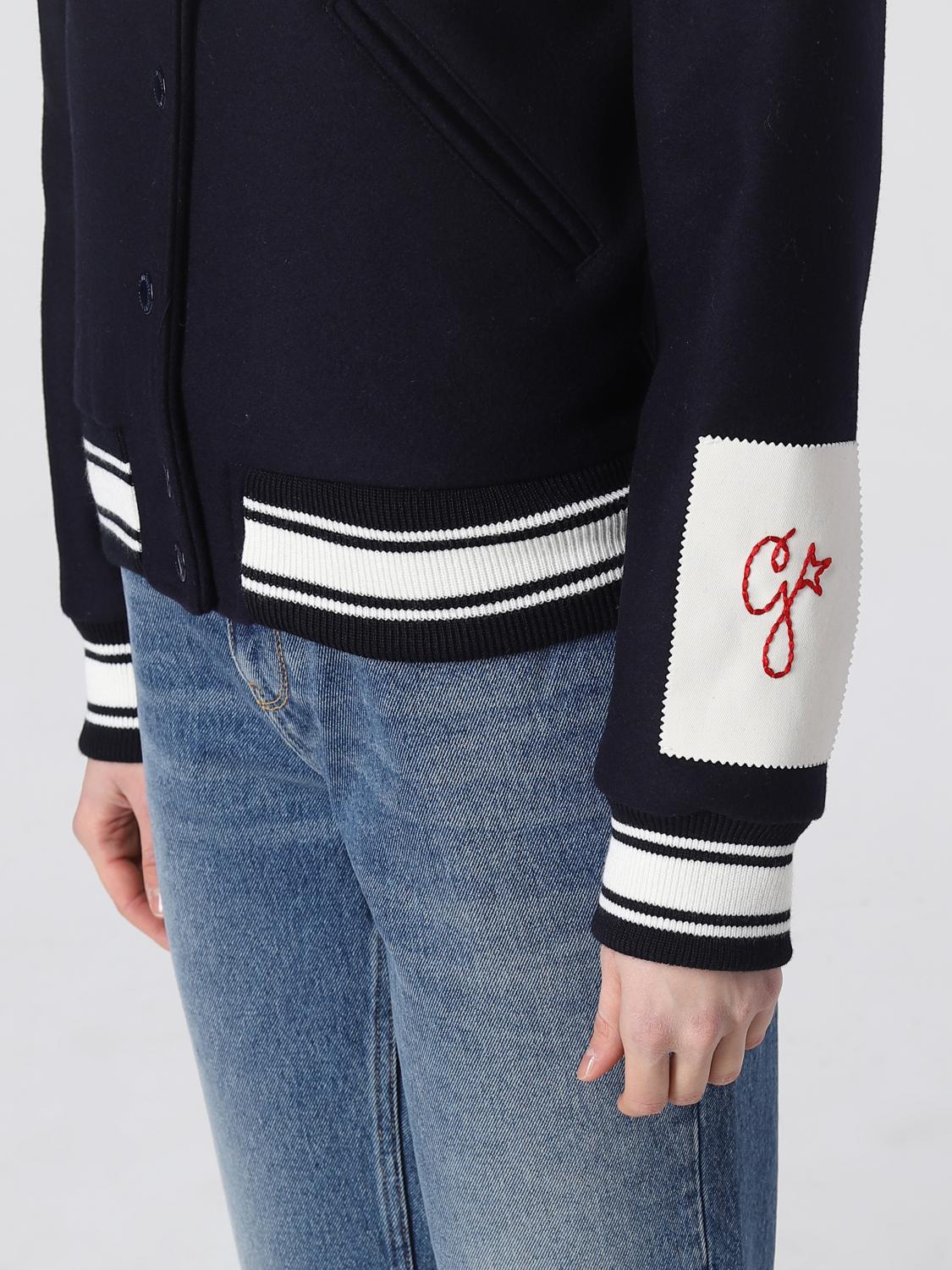 GOLDEN GOOSE GIACCA: Bomber Golden Goose in misto lana, Blue - Img 5
