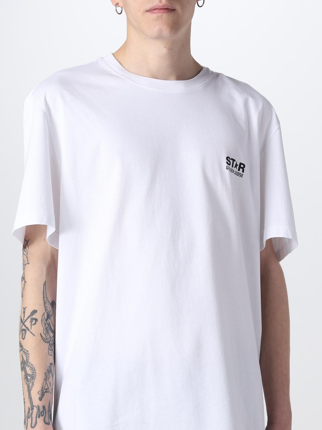 GOLDEN GOOSE ФУТБОЛКА: Футболка Мужское Golden Goose, Белый - Img 5