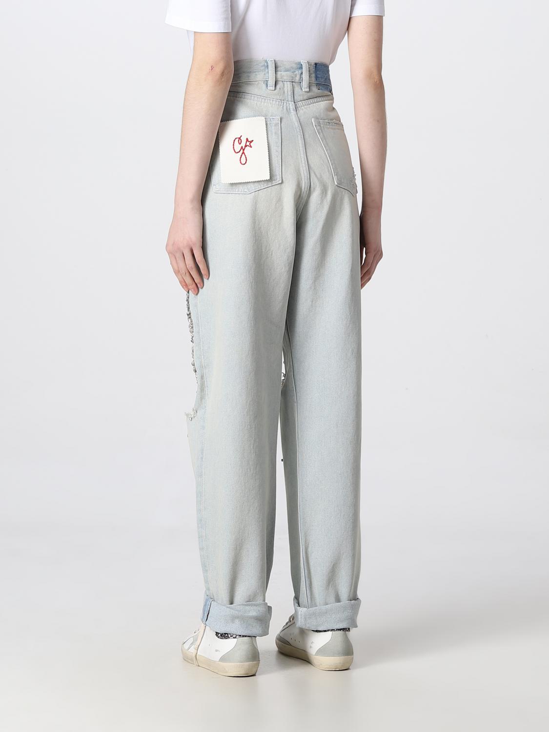 デニム・ジーパン GOLDEN GOOSE Woman Jeans Blue GWP00844P00196250100 Golden Goose Outlet: Jeans woman - Blue | Golden Goose jeans