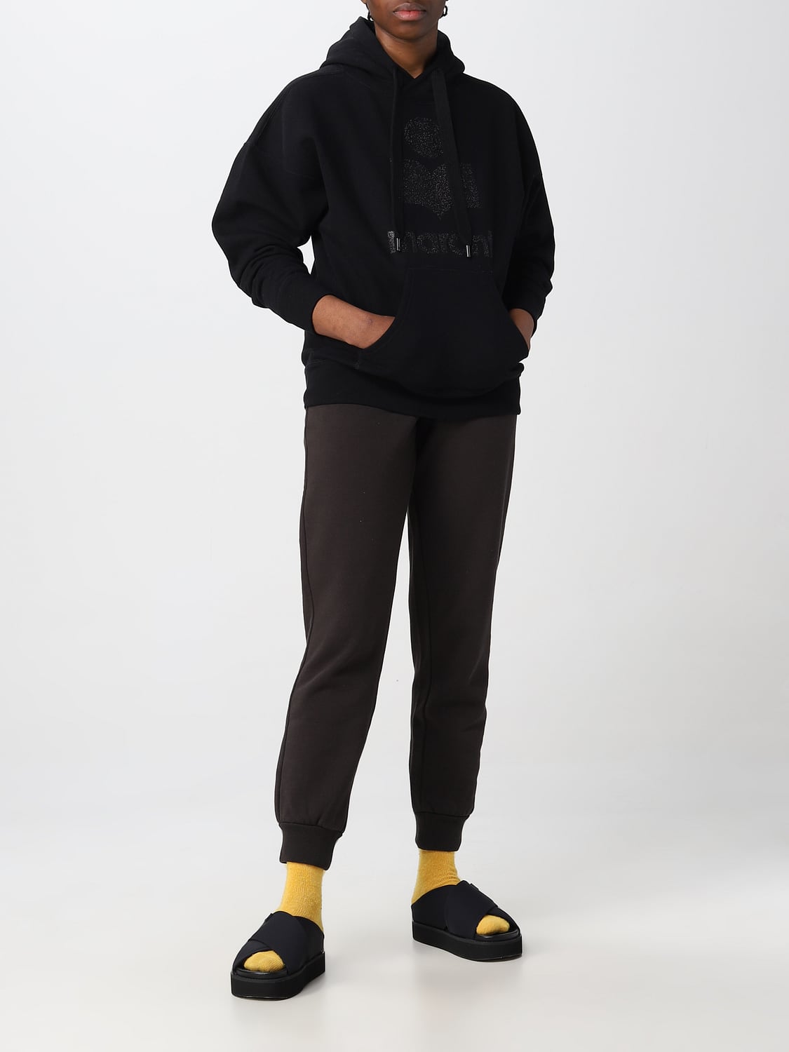 ISABEL MARANT ETOILE FELPA: Felpa Isabel Marant Etoile in cotone, Nero - Img 2