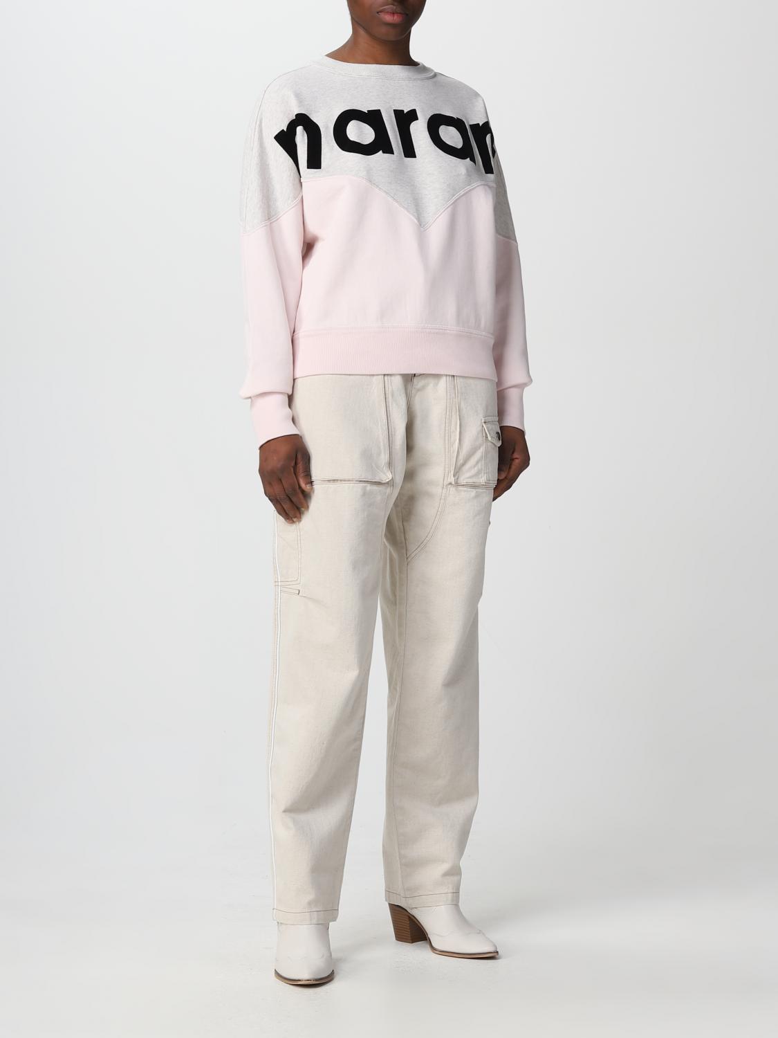 ISABEL MARANT ETOILE SUDADERA: Sudadera bicolor Isabel Marant Étoile, Rosa - Img 2