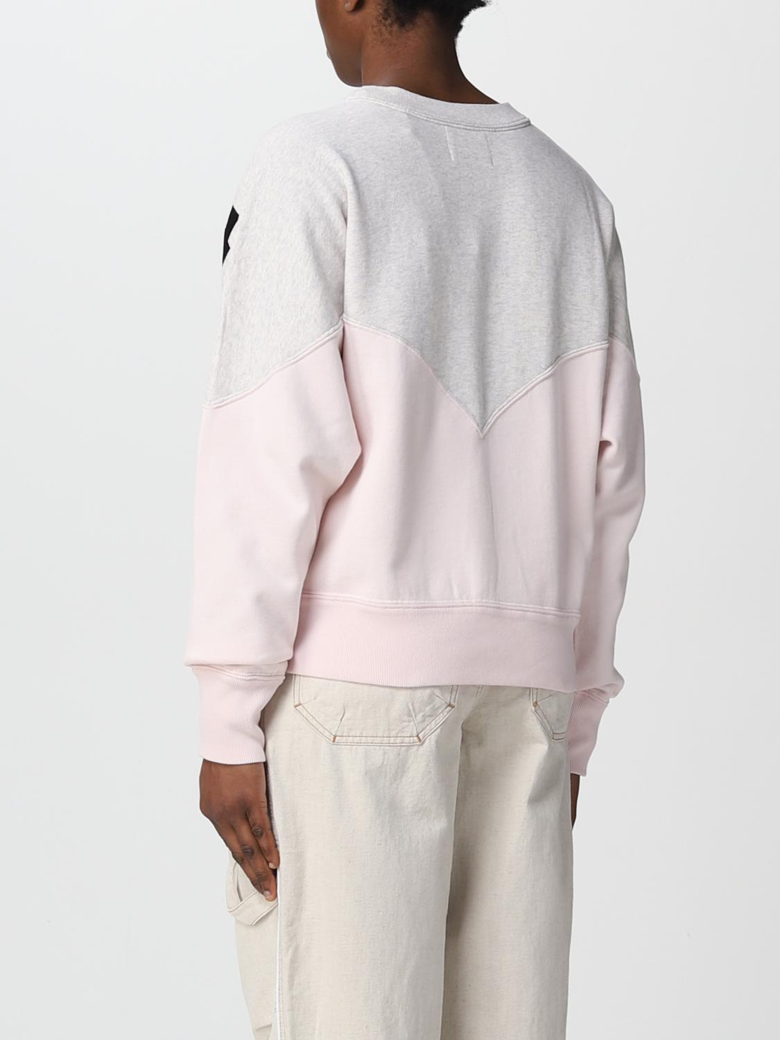 ISABEL MARANT ETOILE SUDADERA: Sudadera bicolor Isabel Marant Étoile, Rosa - Img 3