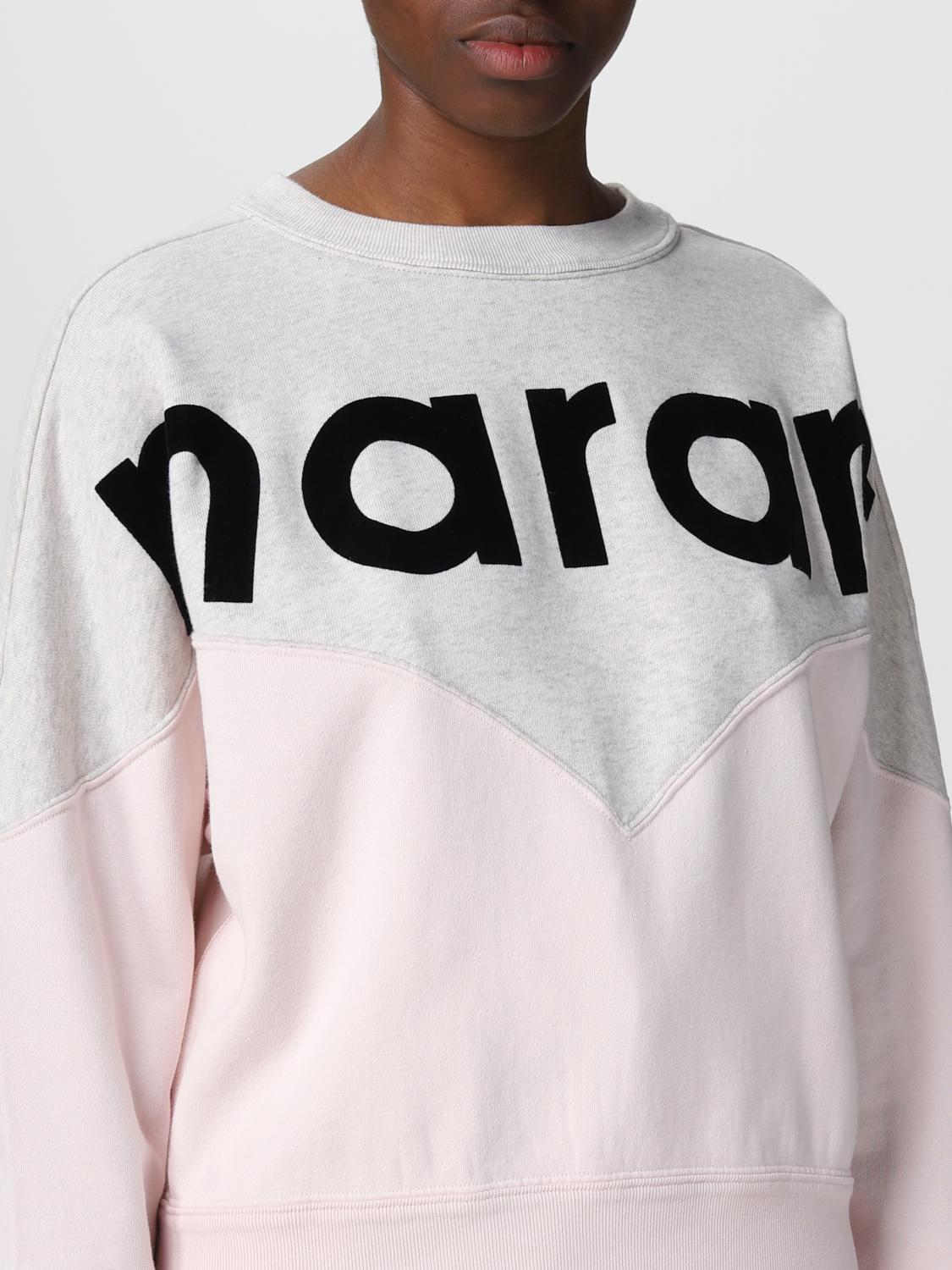 ISABEL MARANT ETOILE SUDADERA: Sudadera bicolor Isabel Marant Étoile, Rosa - Img 4