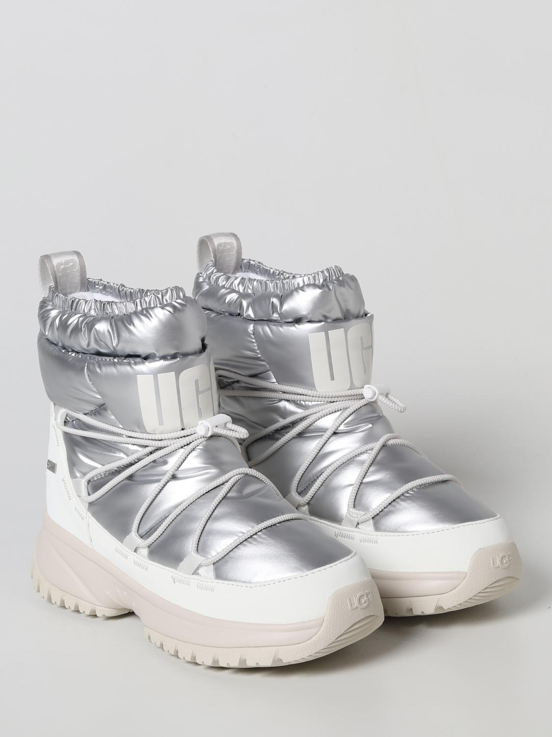 UGG BOTINES PLANOS: Botas mujer UGG, Plata - Img 2