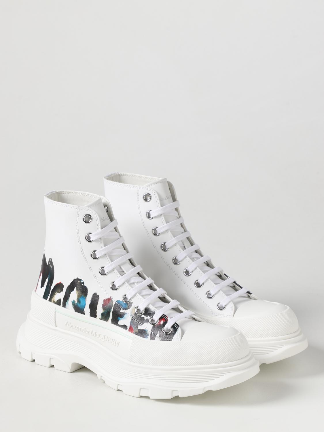 MCQUEEN BOOT: Boots men McQueen, White - Img 2