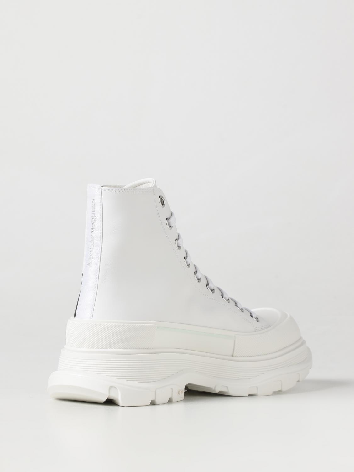 MCQUEEN BOOT: Boots men McQueen, White - Img 3