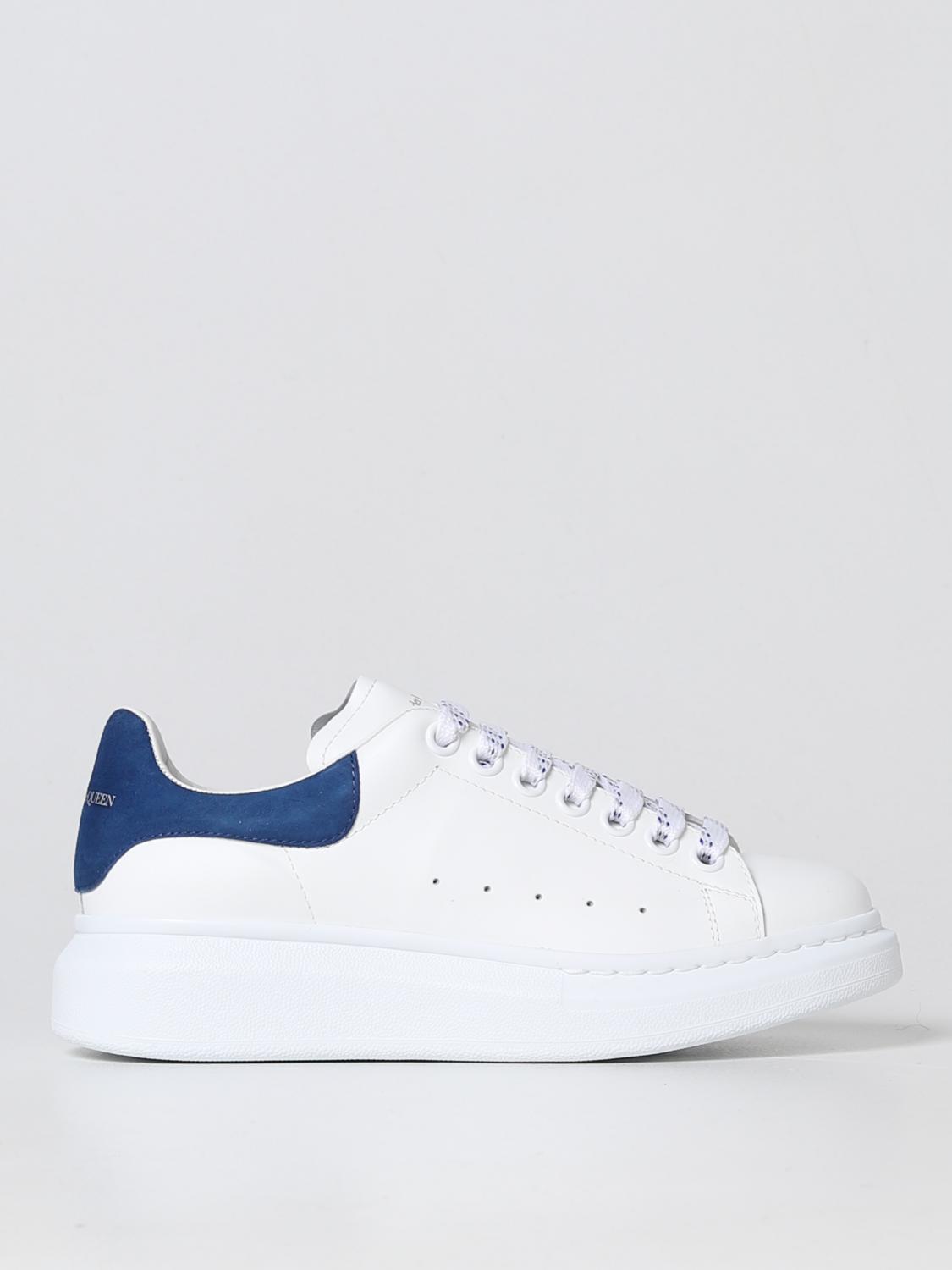 MCQUEEN SNEAKERS: Sneakers Larry McQueen in pelle, Blue - Img 1