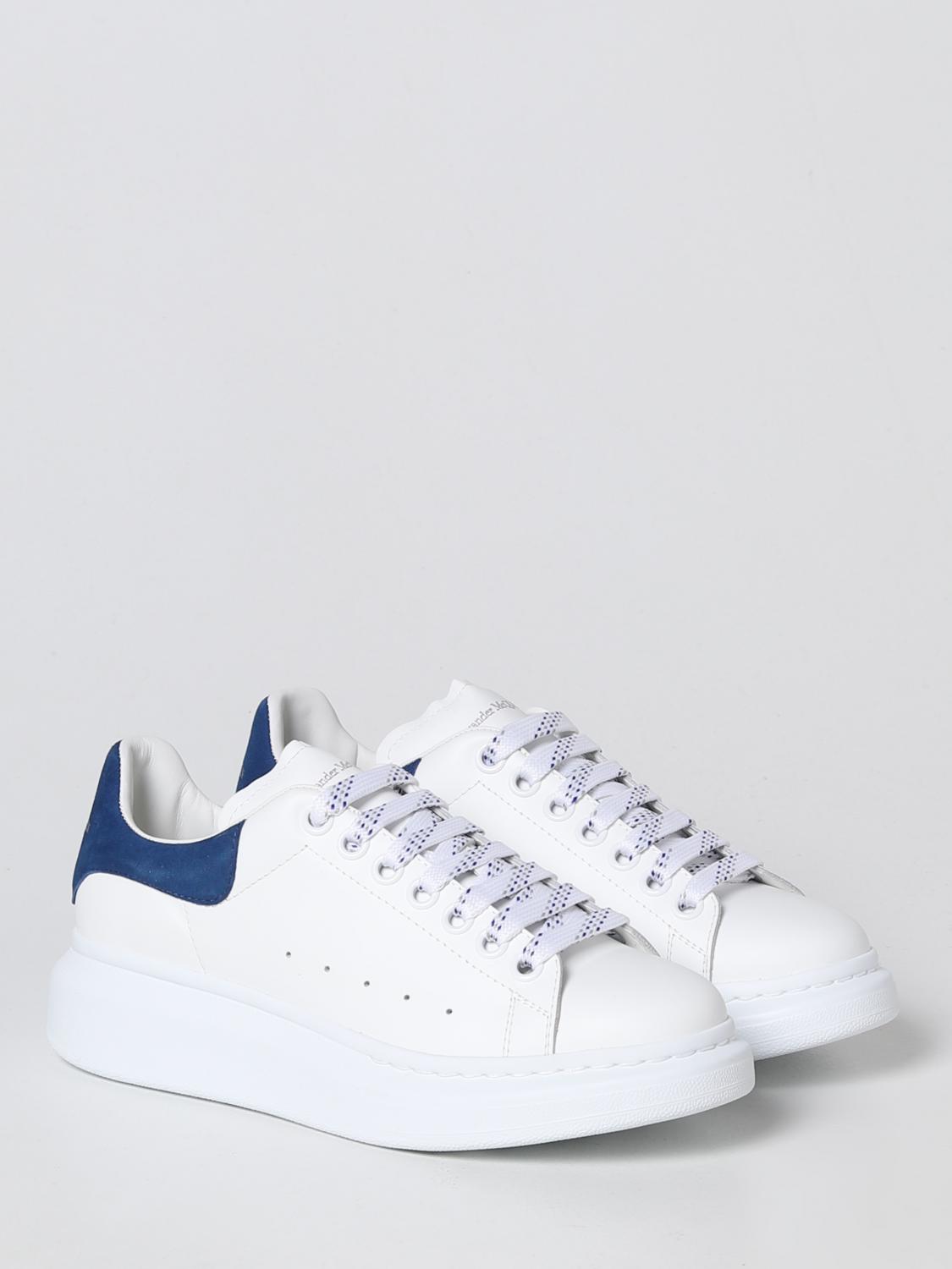 MCQUEEN SNEAKERS: Sneakers Larry McQueen in pelle, Blue - Img 2