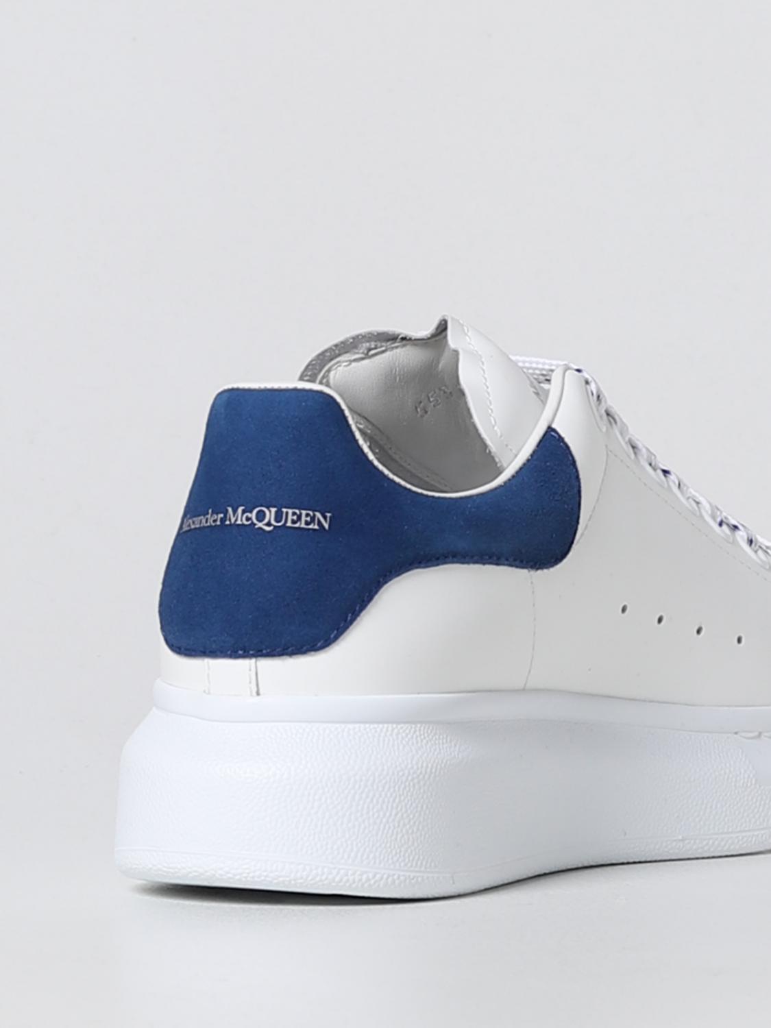 MCQUEEN SNEAKERS: Sneakers Larry McQueen in pelle, Blue - Img 3
