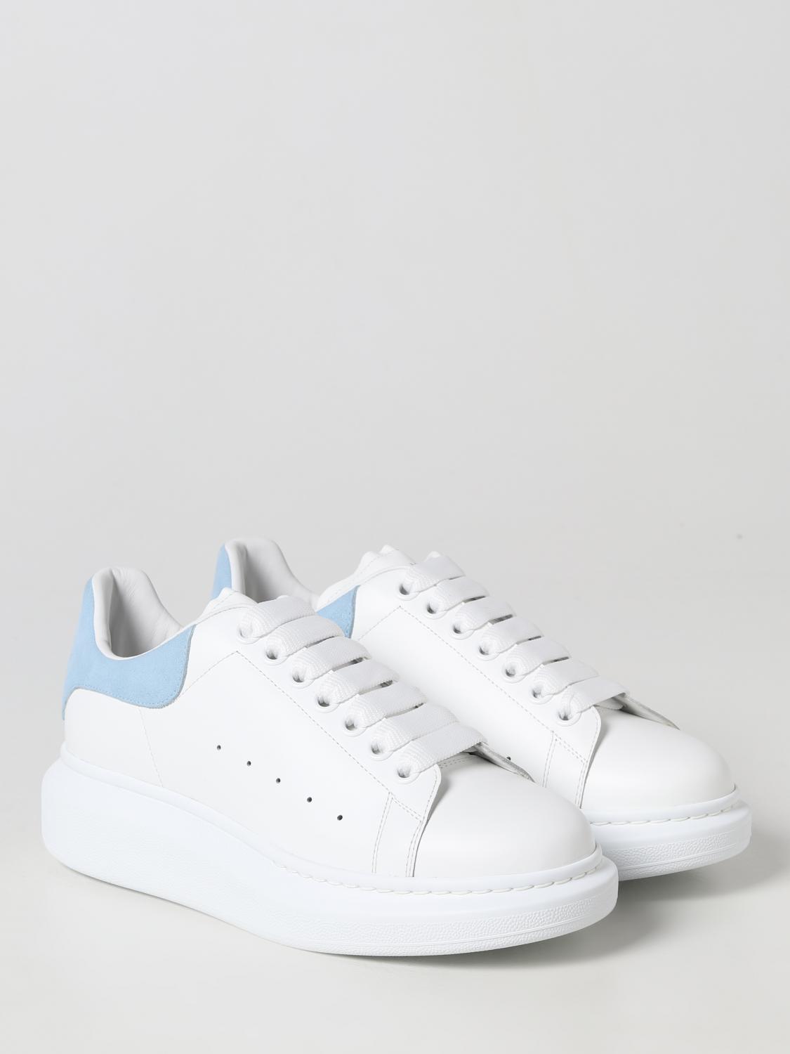 MCQUEEN SNEAKERS: Sneakers Larry McQueen in pelle, Celeste - Img 2