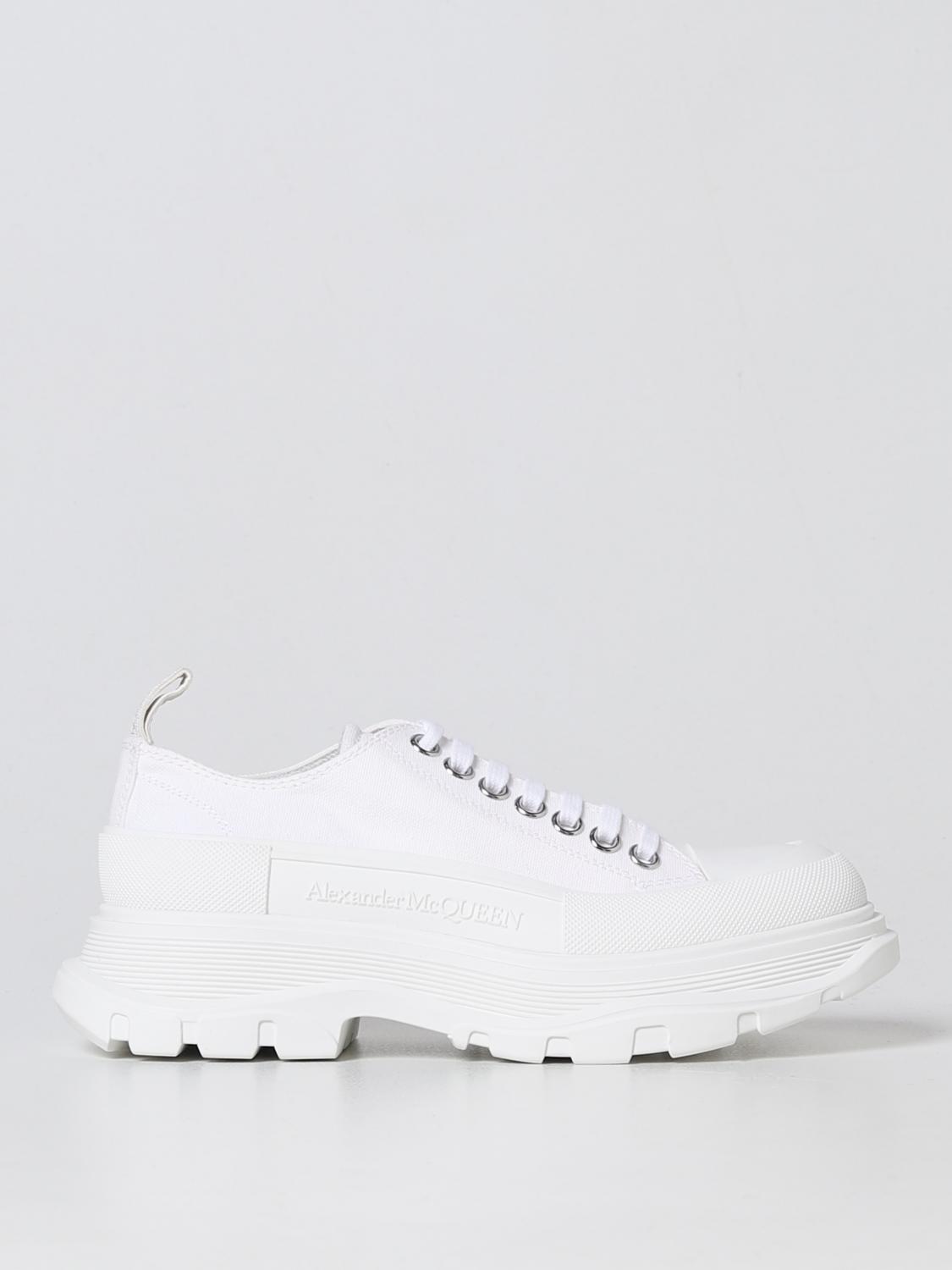 MCQUEEN SNEAKERS: Sneakers Tread Slick McQueen in canvas, Bianco - Img 1
