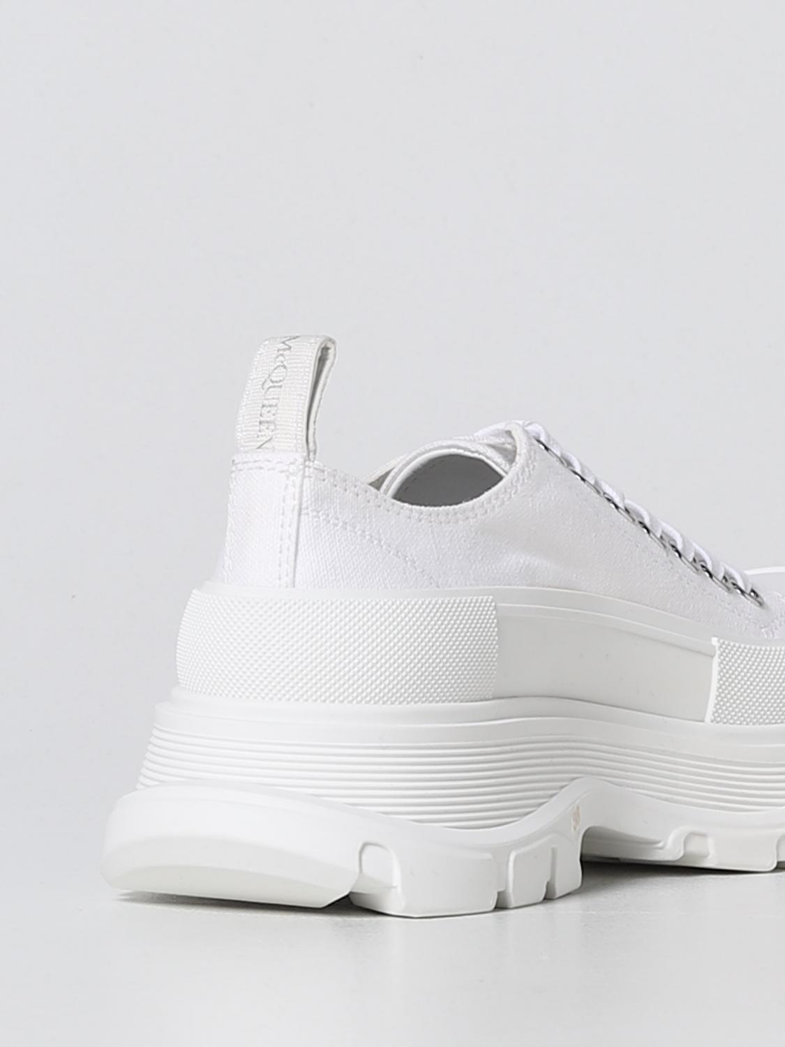 MCQUEEN SNEAKERS: Sneakers Tread Slick McQueen in canvas, Bianco - Img 3