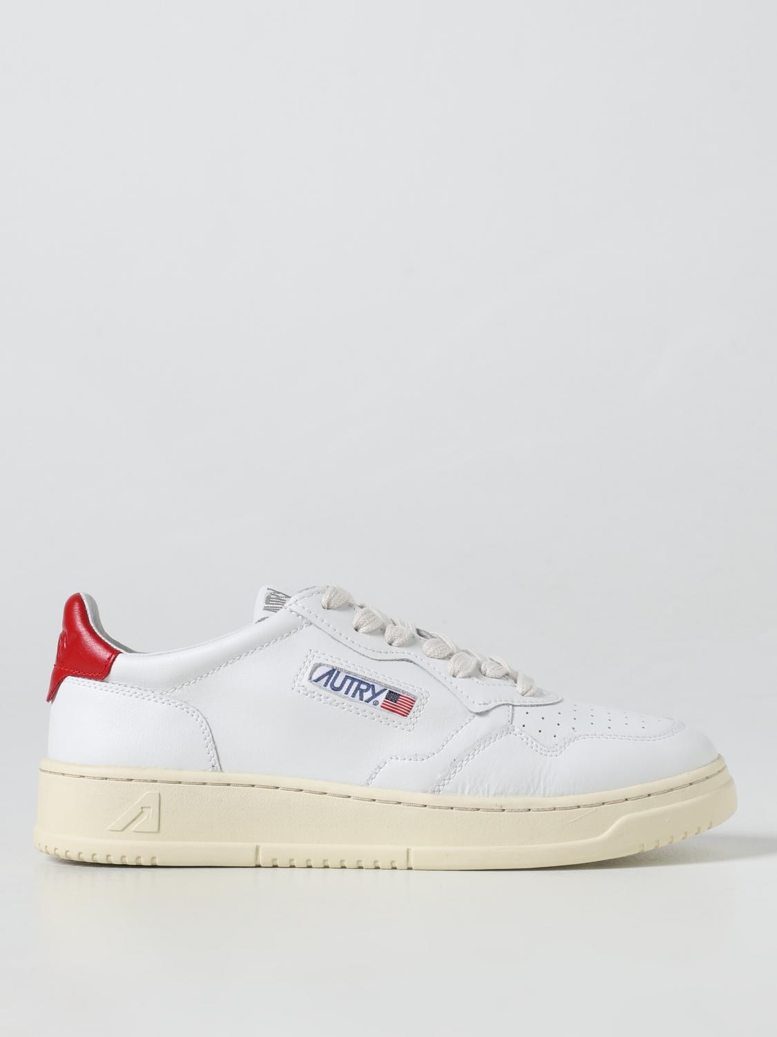 AUTRY BASKETS: Baskets Medalist Low Autry en cuir, Blanc - Img 1