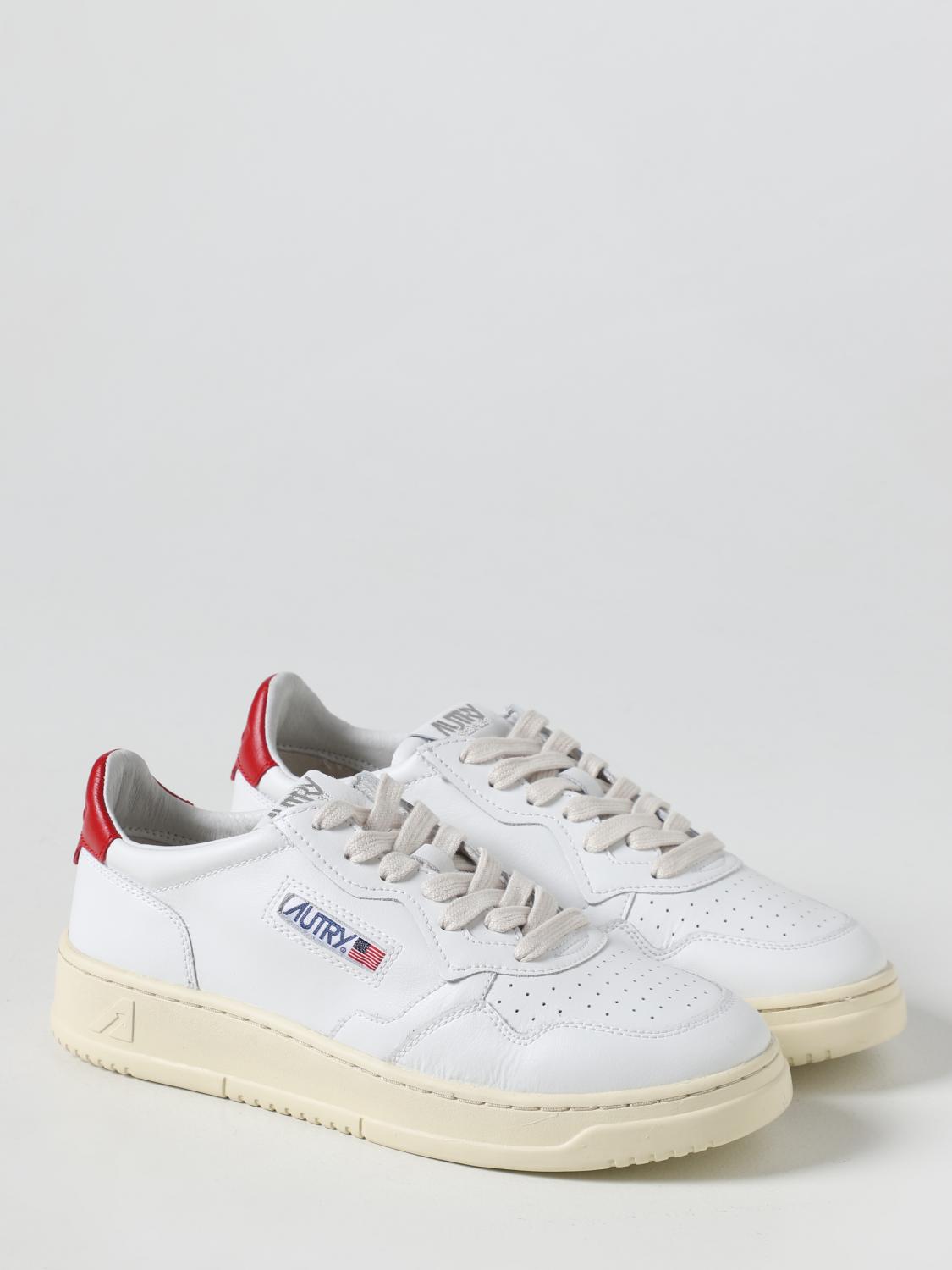 AUTRY BASKETS: Baskets Medalist Low Autry en cuir, Blanc - Img 2